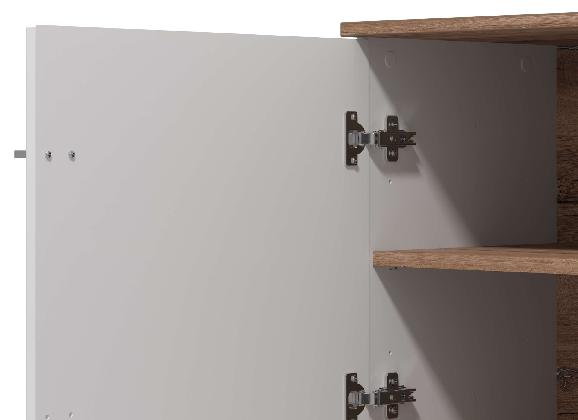 INOSIGN TV-Board »Burgundy Lowboard, TV-Schrank, TV-Ständer, Hochglanzfonten« Hochglanzfronten und eine Innenausstattung in Flagstaff Eiche