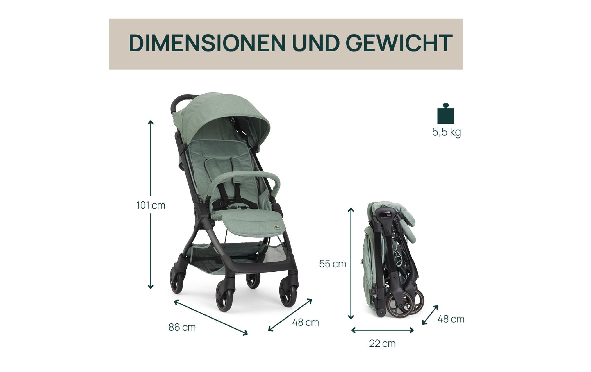 Chicco Sport-Kinderwagen »WE 2 Sage« Kinderwagen