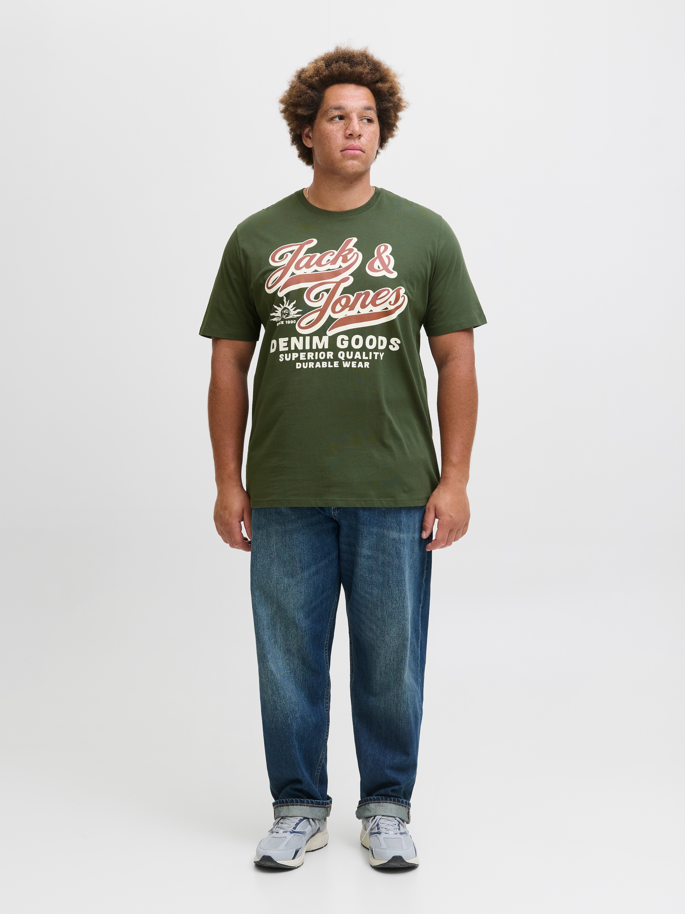 Jack & Jones PlusSize T-Shirt »JJELOGO TEE SS ONECK 2 COL AW25 NOOS PLS«