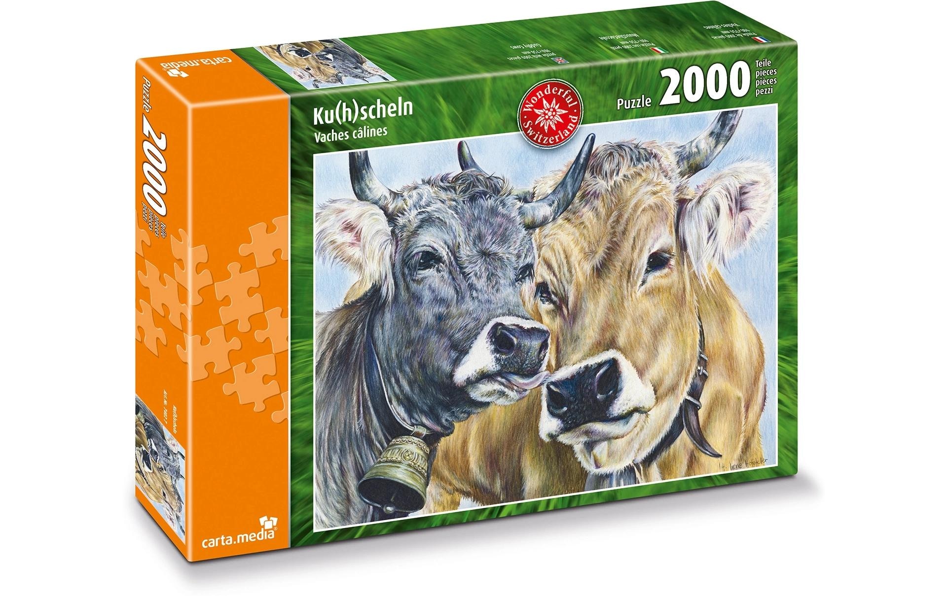   Puzzle »Ku(h)scheln 2000 Teile«