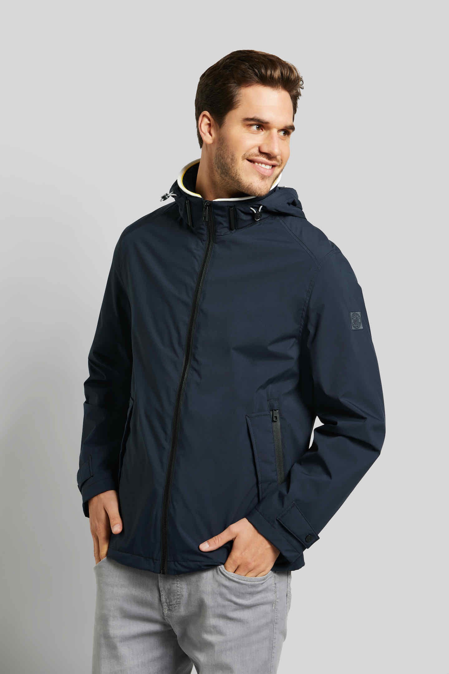 bugatti Langjacke, mit Kapuze, mit abnehmbarer Kapuze
