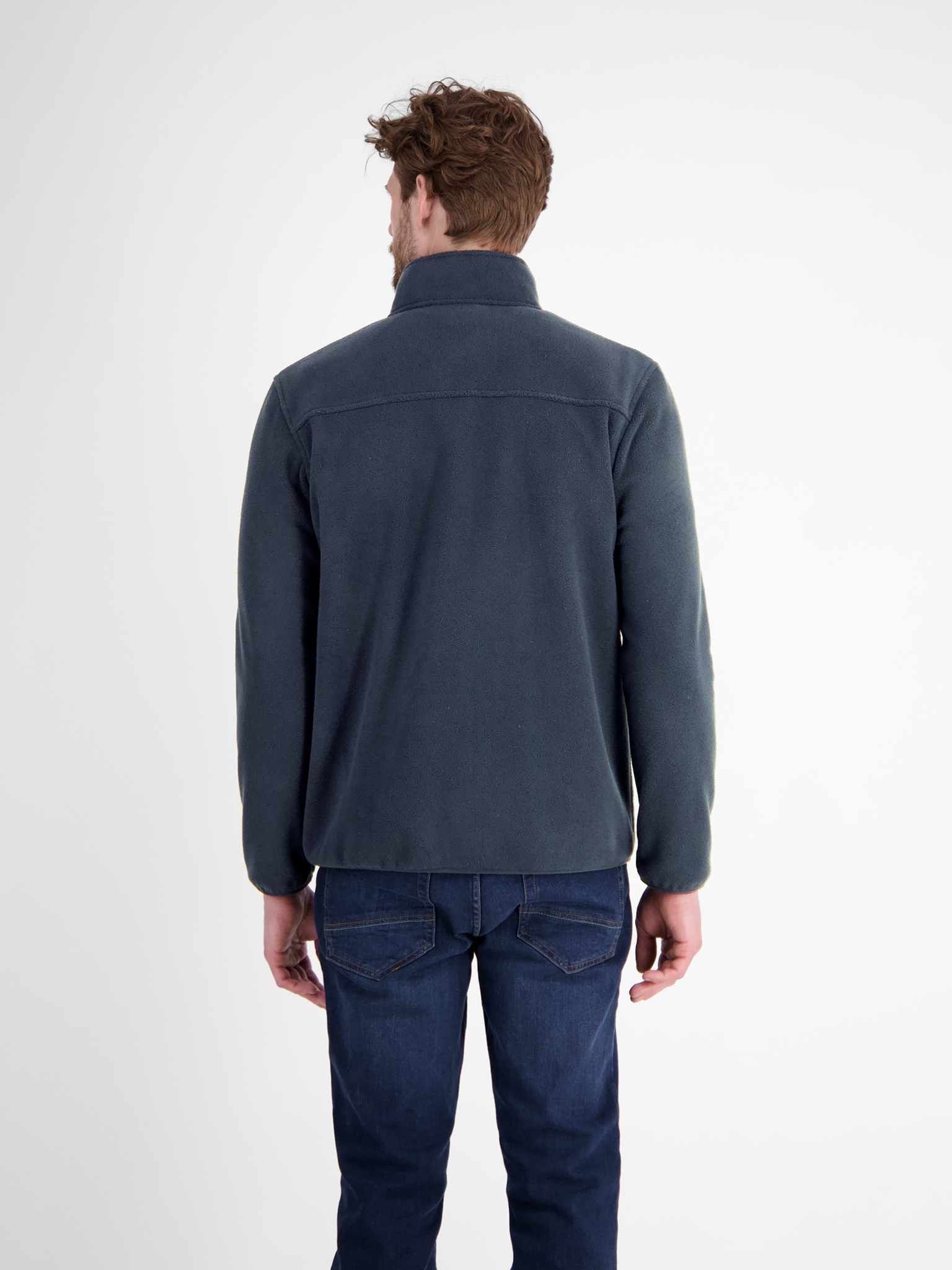 LERROS Sweatjacke, Polarfleece-Jacke mit Reissverschluss