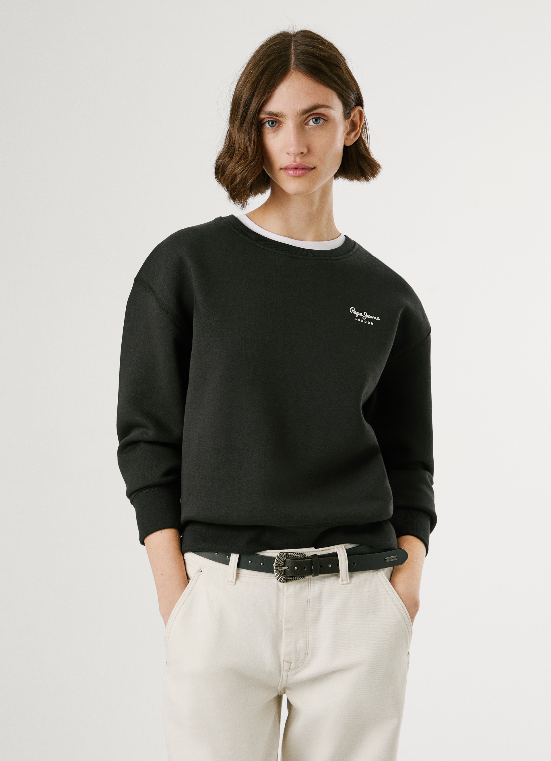Image of Pepe Jeans Sweatshirt "BABI", mit Rundhals und Logo