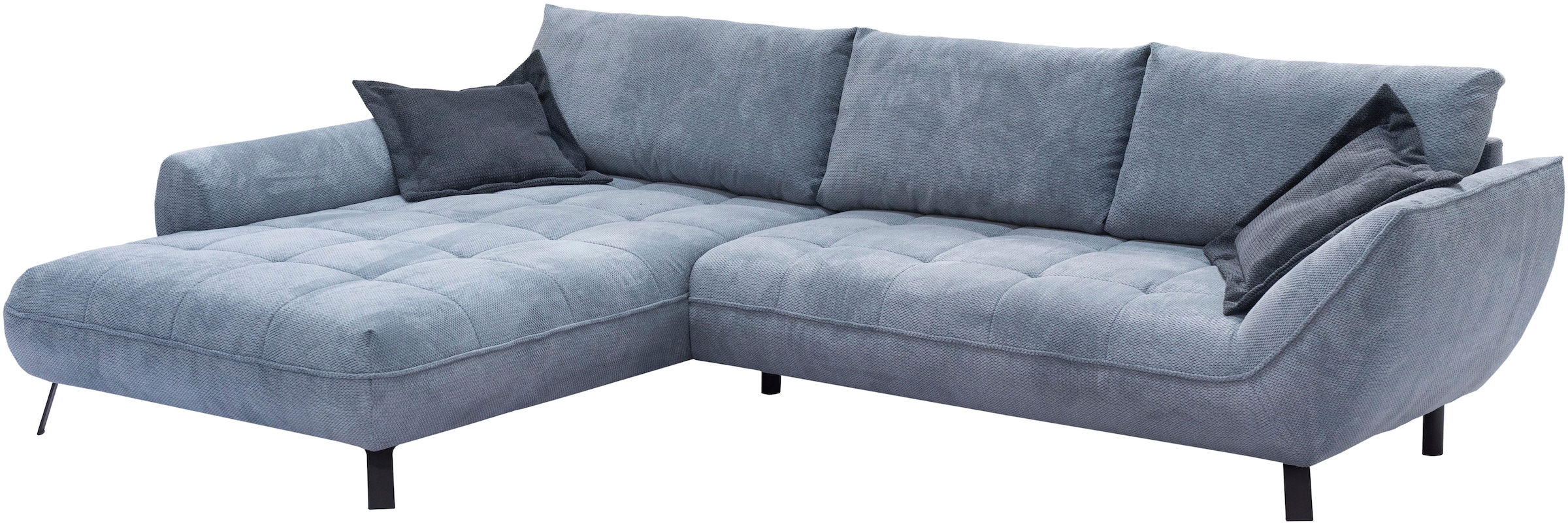 exxpo - sofa fashion Ecksofa »Biarritz modern und elegantes Mega Sofa mit tollem Sitzkomfort, L-Form«, XXL– Longchair Ecke in hochwertiger Verarbeitung, Stellmasse 324x203cm