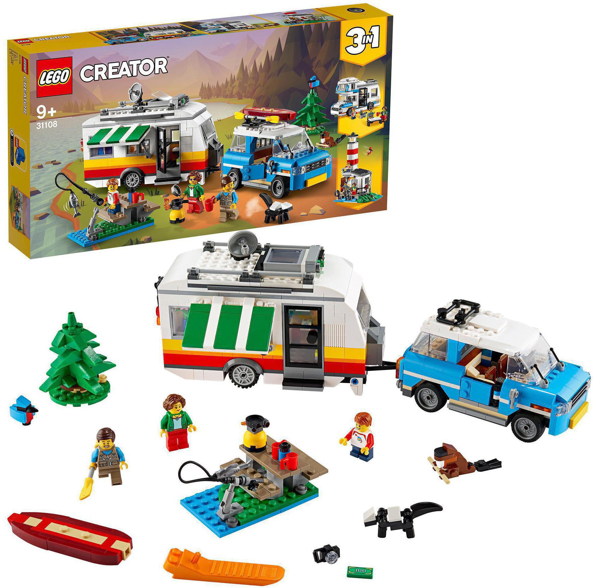 Image of LEGO® Konstruktionsspielsteine »Campingurlaub (31108), LEGO® Creator 3in1«, (766 St.), Made in Europe bei Ackermann Versand Schweiz