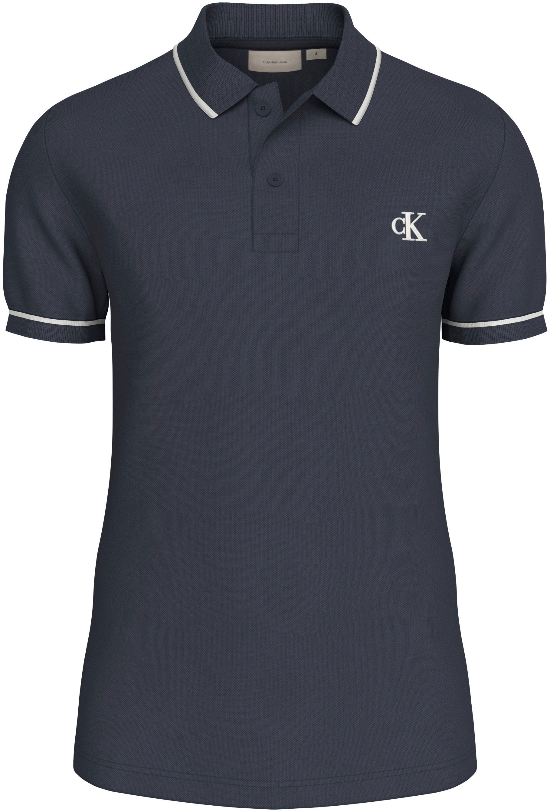 Calvin Klein Jeans Poloshirt »TIPPING SLIM POLO« mit Logomarkenlabel