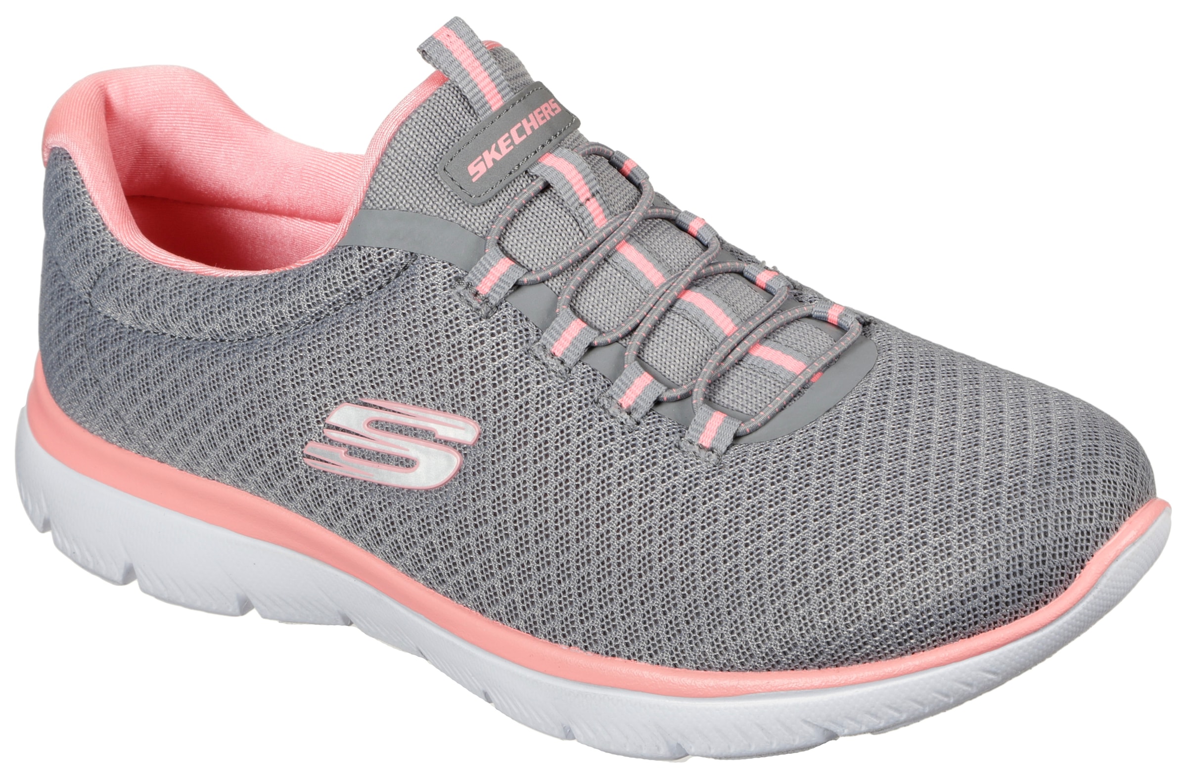 Image of Skechers Slip-On Sneaker "SUMMITS" Freizeitschuh, Komfortschuh mit stossdämpfender Zwischensohle
