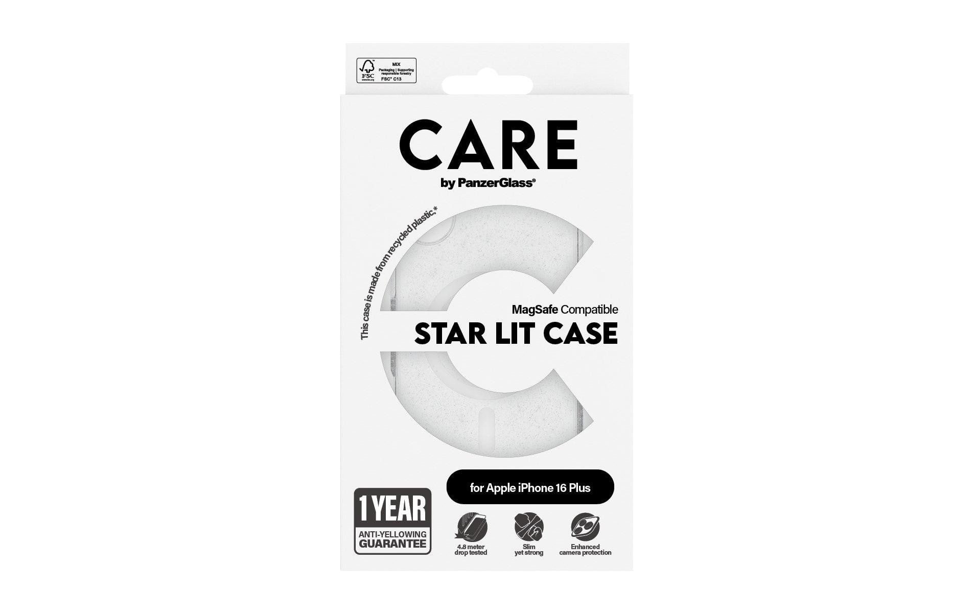 CARE by PanzerGlass Backcover »Flagship Star Lit iPhone 16 Plus«, iPhone 16 Plus