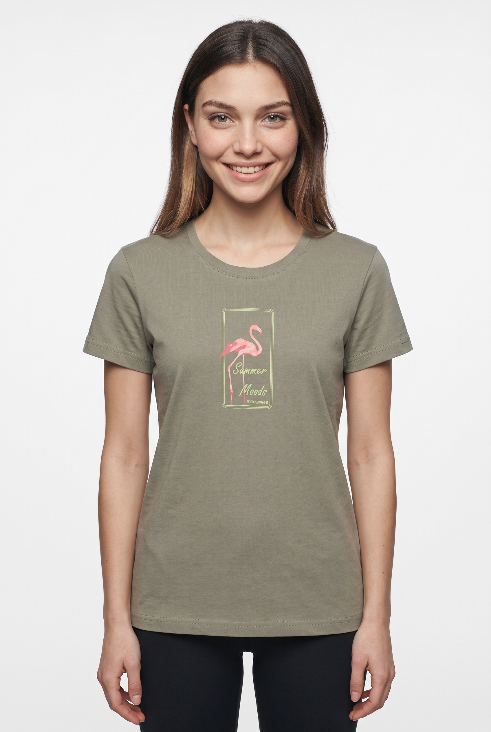 Image of Icepeak T-Shirt "D T-SHIRT MAKAWAO" Kurzarm, mit Rundhalsausschnitt, aus Baumwolle, lässige Passform