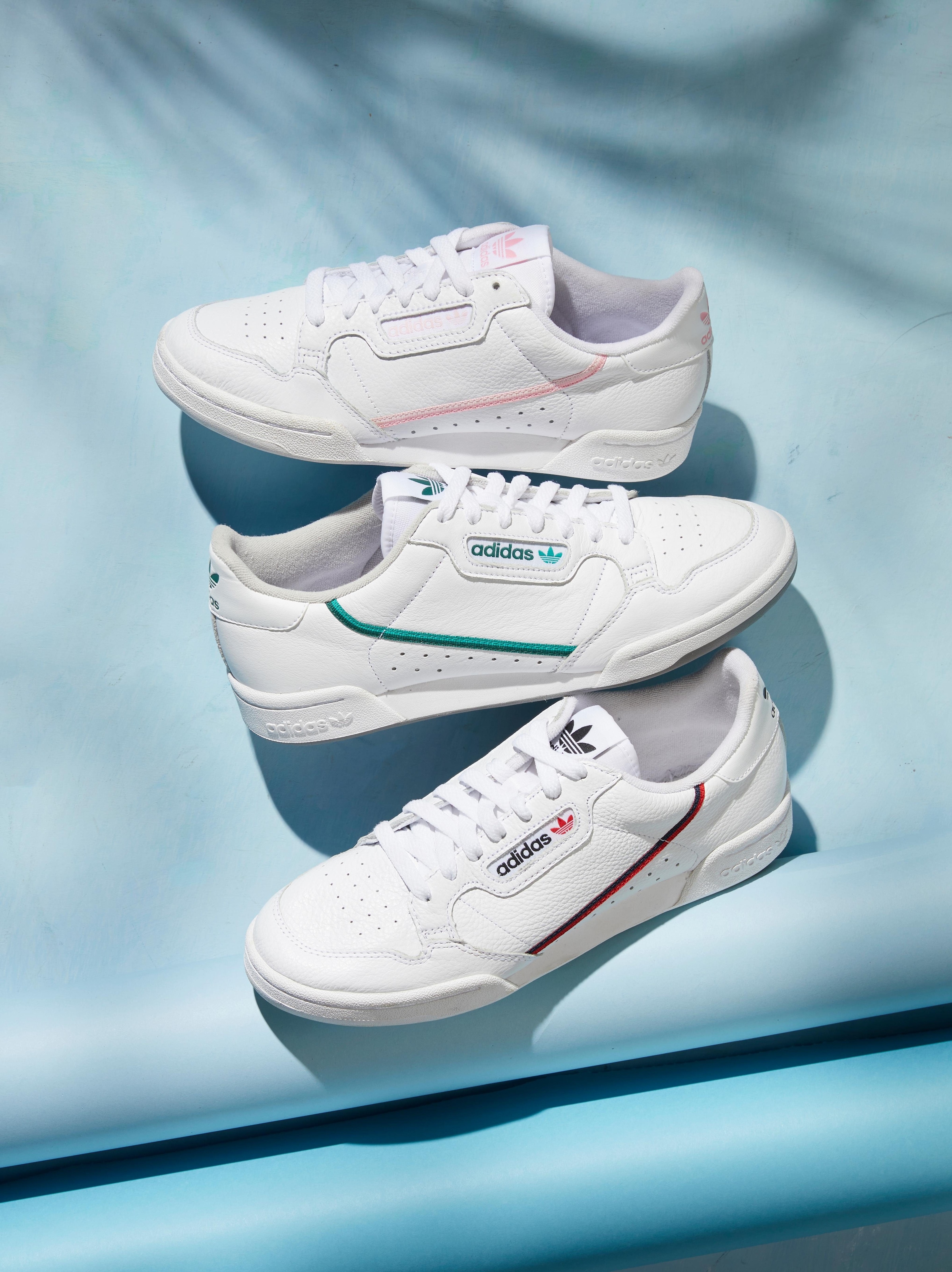 adidas continental 80 weiss rosa