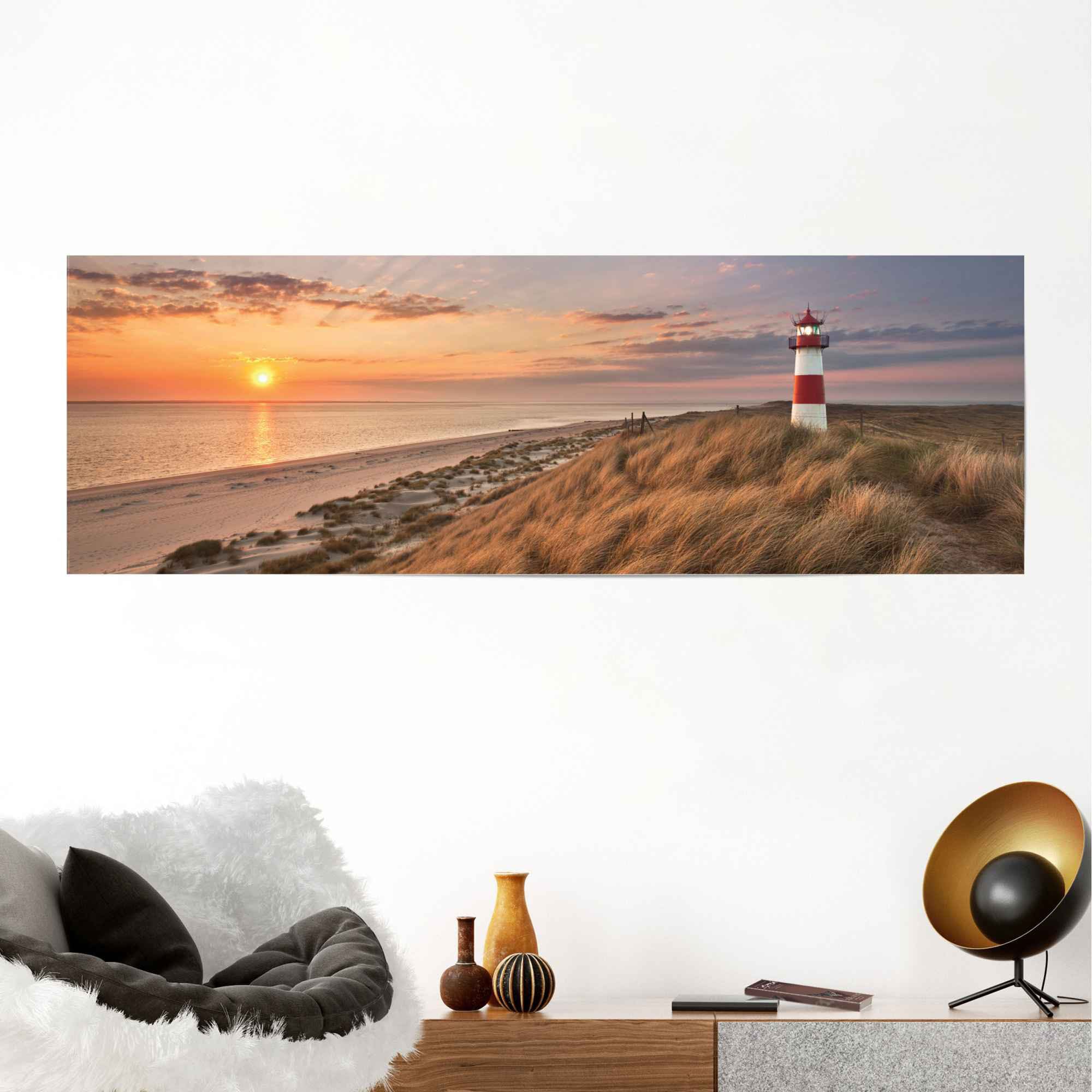 Reinders! Poster »Leuchtturm Sonnenuntergang«, (1 St.)