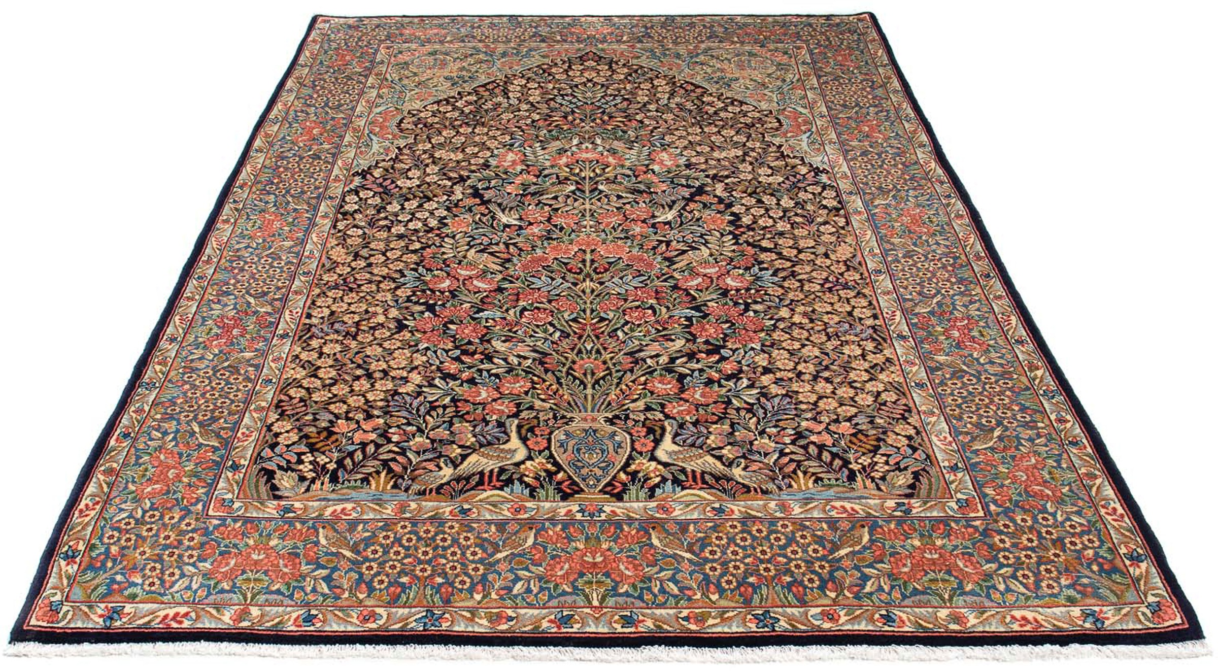 Image of morgenland Orientteppich »Perser - Royal - 246 x 152 cm - mehrfarbig«, rechteckig, 10 mm Höhe, Wohnzimmer, Handgeknüpft, Einzelstück mit Zertifikat bei Ackermann Versand Schweiz