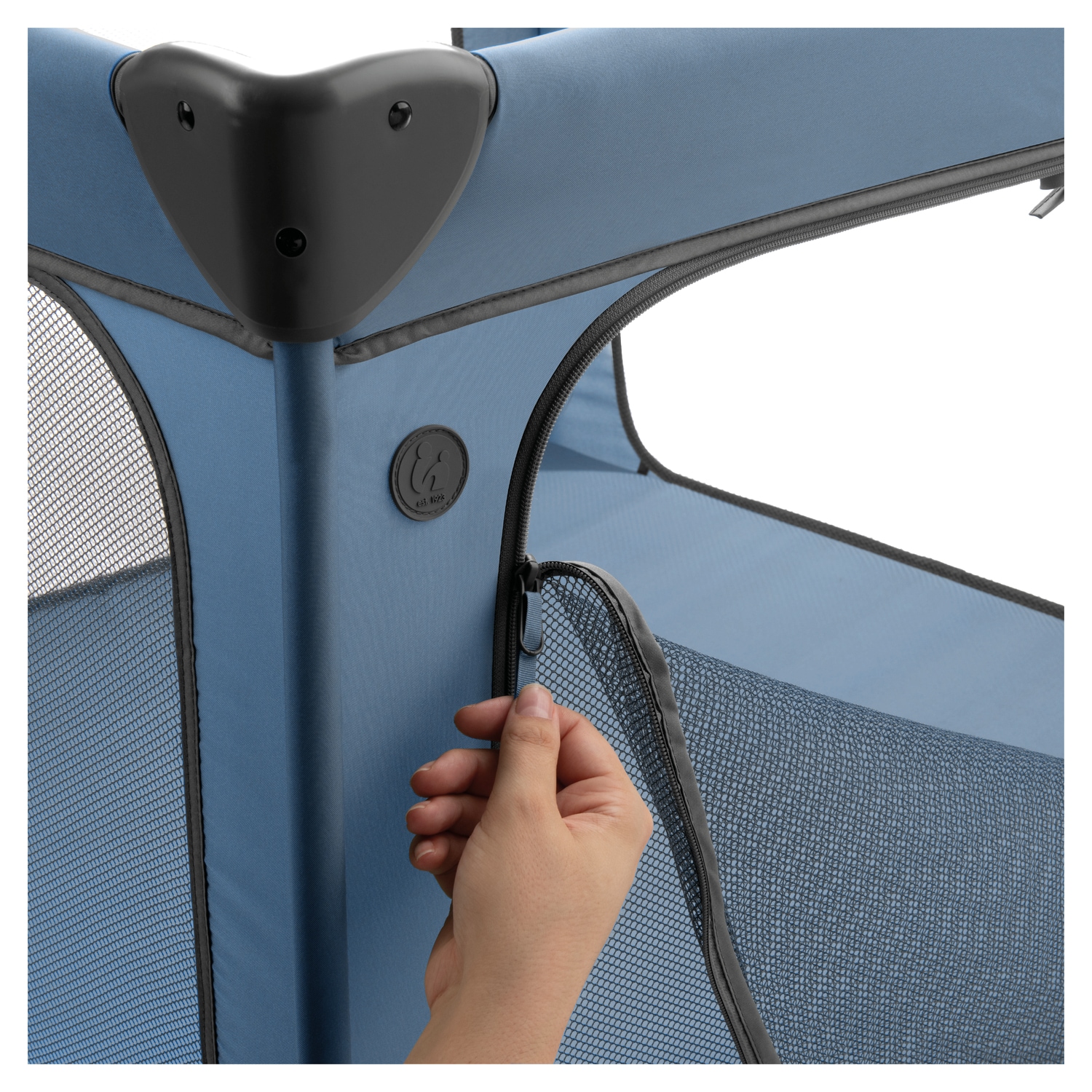Hauck Lit de voyage pour bébé »Sleep N Play SQ, Set dark blue« inklusive Schaumstoff-Matratze