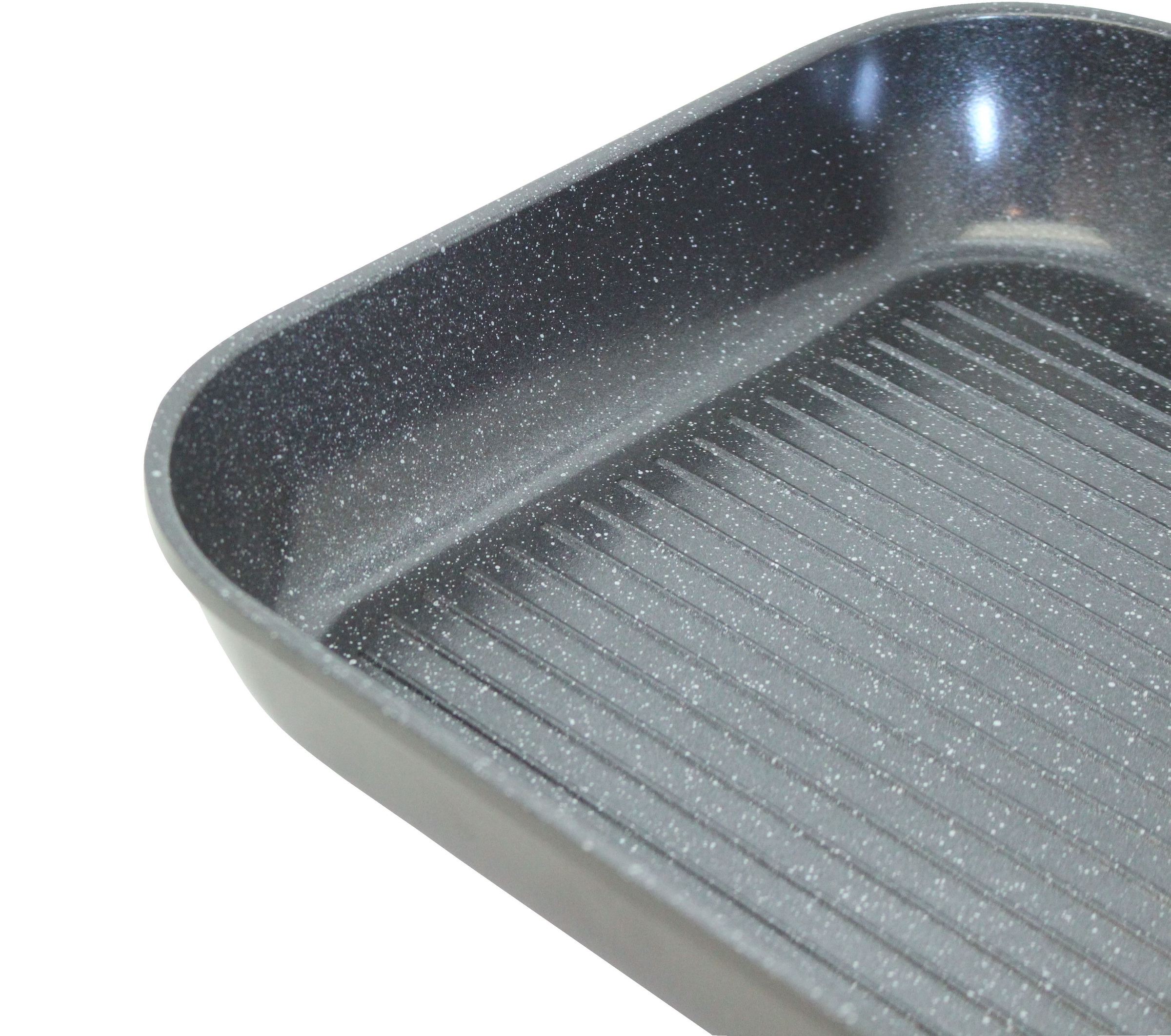 Elo Poêle à griller »Siloncast Grillpfanne 28 cm, mit grosser Grillfläche« Aluminiumguss 1 cuis tlg. antihaftbeschichtet, hitzeisolierender Stiel, für alle Herdarten