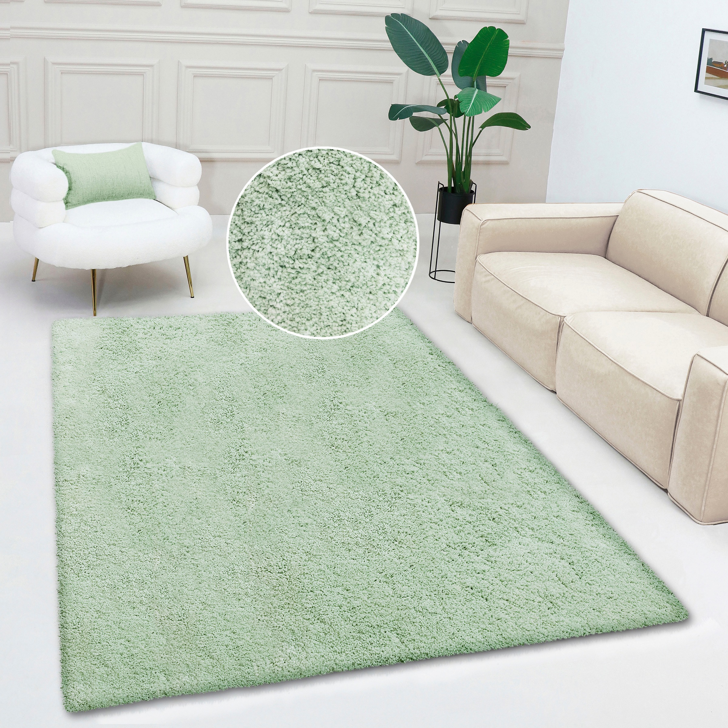Image of GOODproduct Teppich "Desner, Hochflor Teppiche" rechteckig 35 mm Höhe Mikrofaser, weich, flauschig, Wohnzimmer, Schlafzimmer, Kinderzimmer