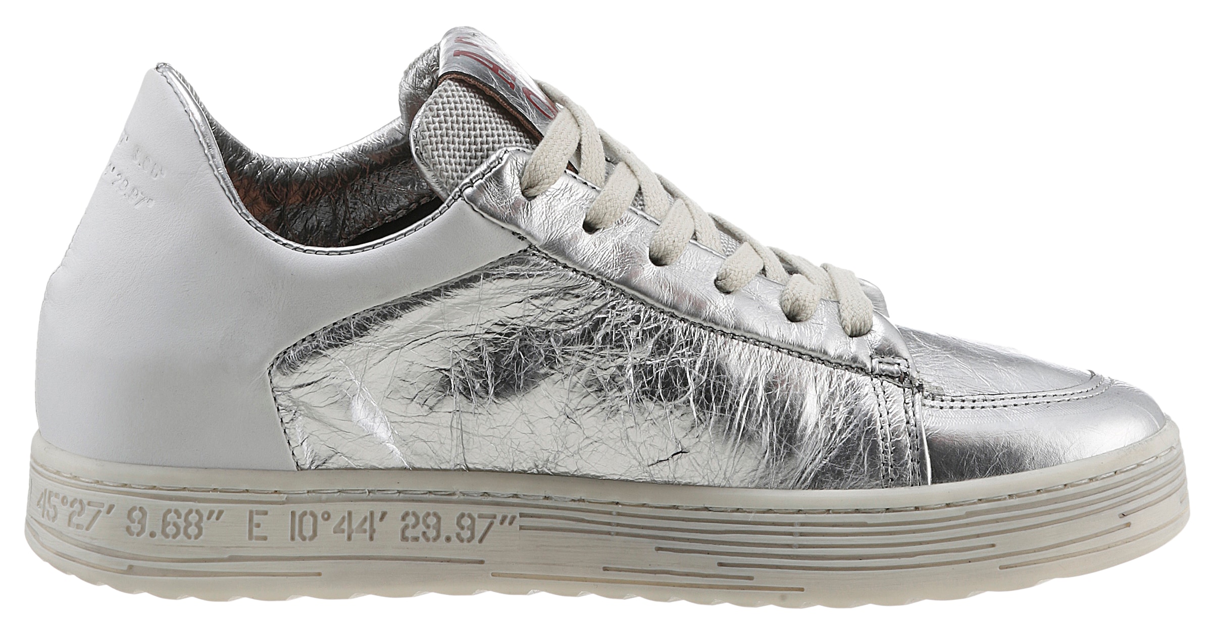 A.S.98 Sneaker, im Metallic-Look, Freizeitschuh, Halbschuh, Schnürschuh