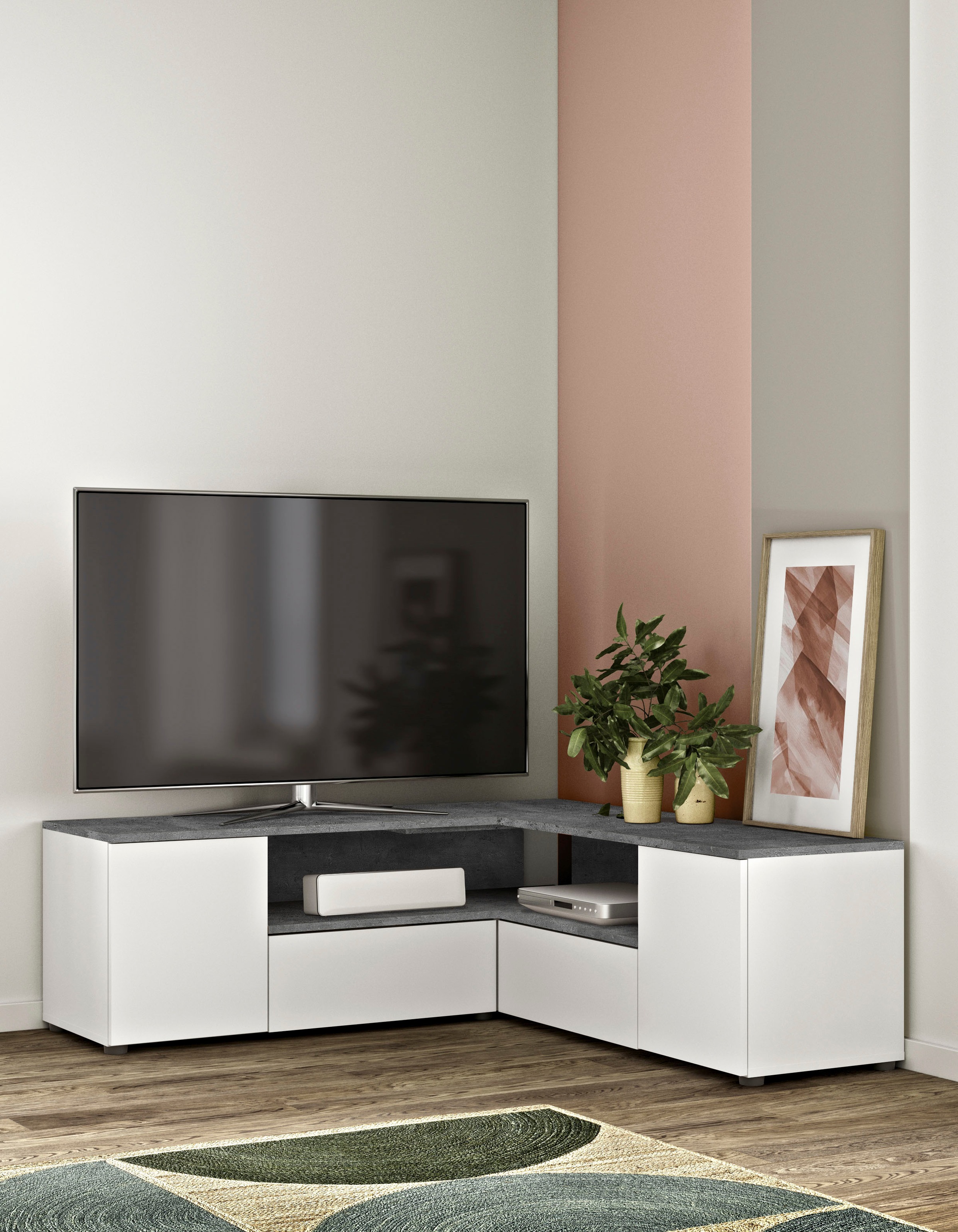 Image of TemaHome TV-Bank »Angle TV Tisch« bei Ackermann Versand Schweiz