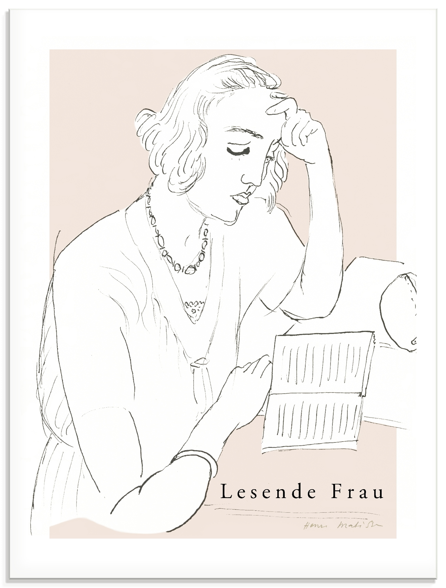 Image of Artland Glasbild "Lesende Frau" Bilder von Frauen 1 Stk. tlg. in verschiedenen Grössen