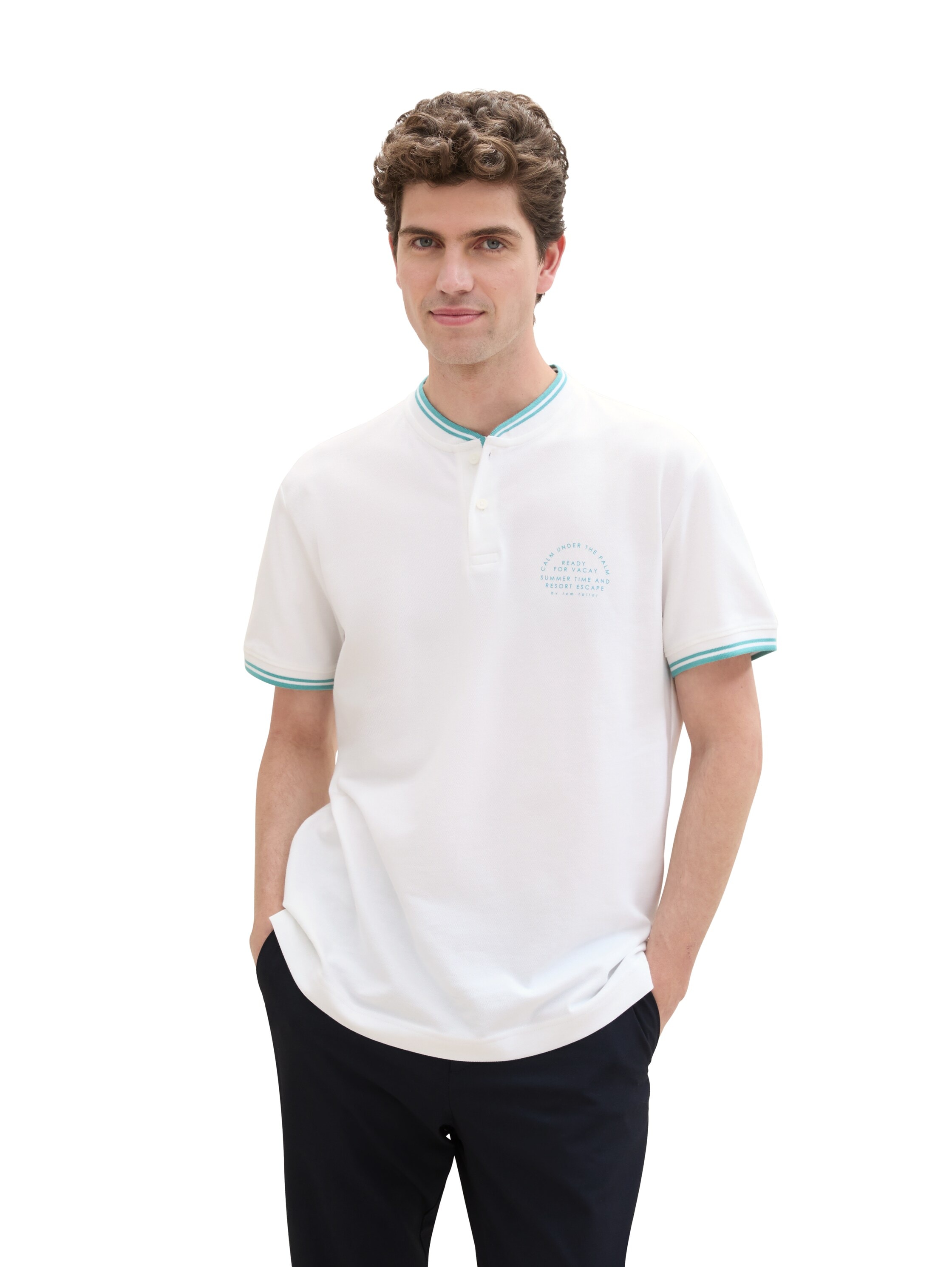 TOM TAILOR Poloshirt, mit Print