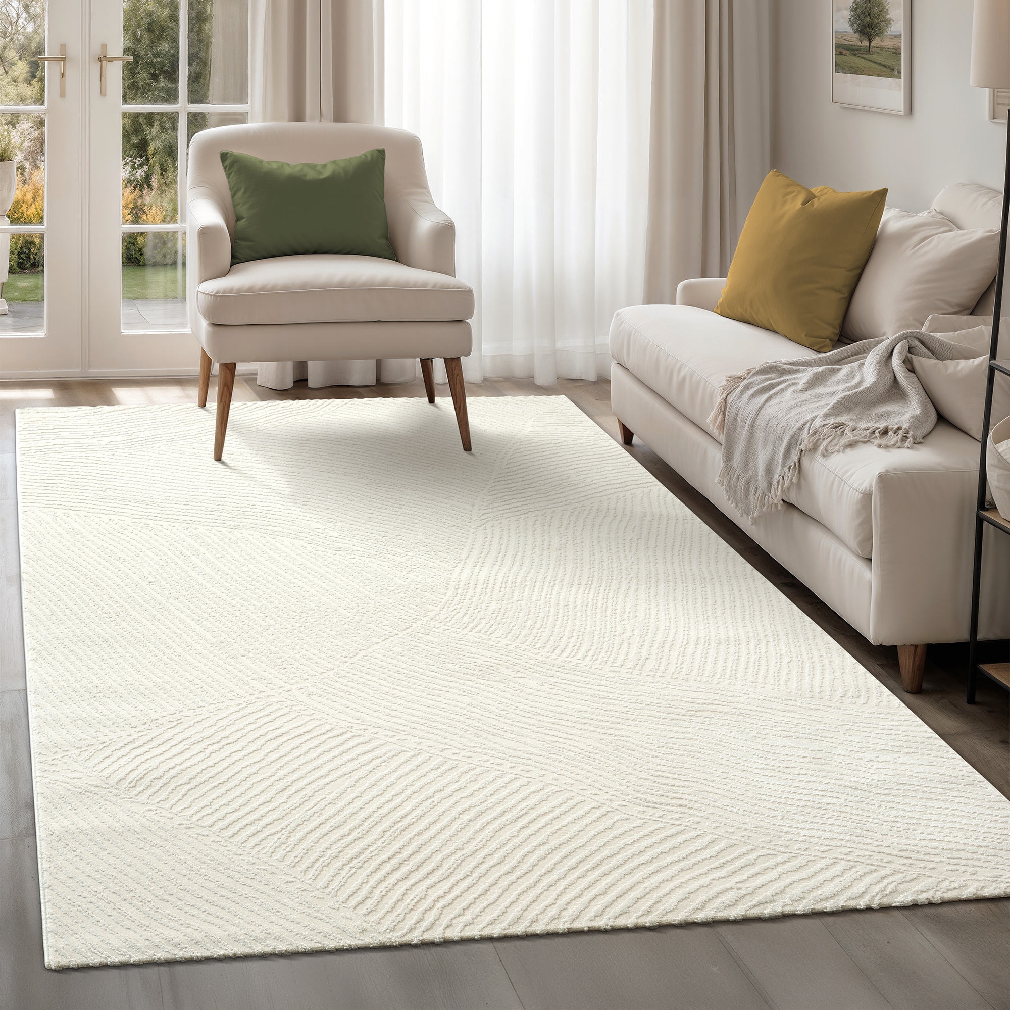 Image of Sanat "Hera 3401, auch als Läufer erhältlich" rechteckig 11 mm Höhe Kurzflor, modern, Wohnzimmer, Schlafzimmer, fussbodenheizungsgeeignet