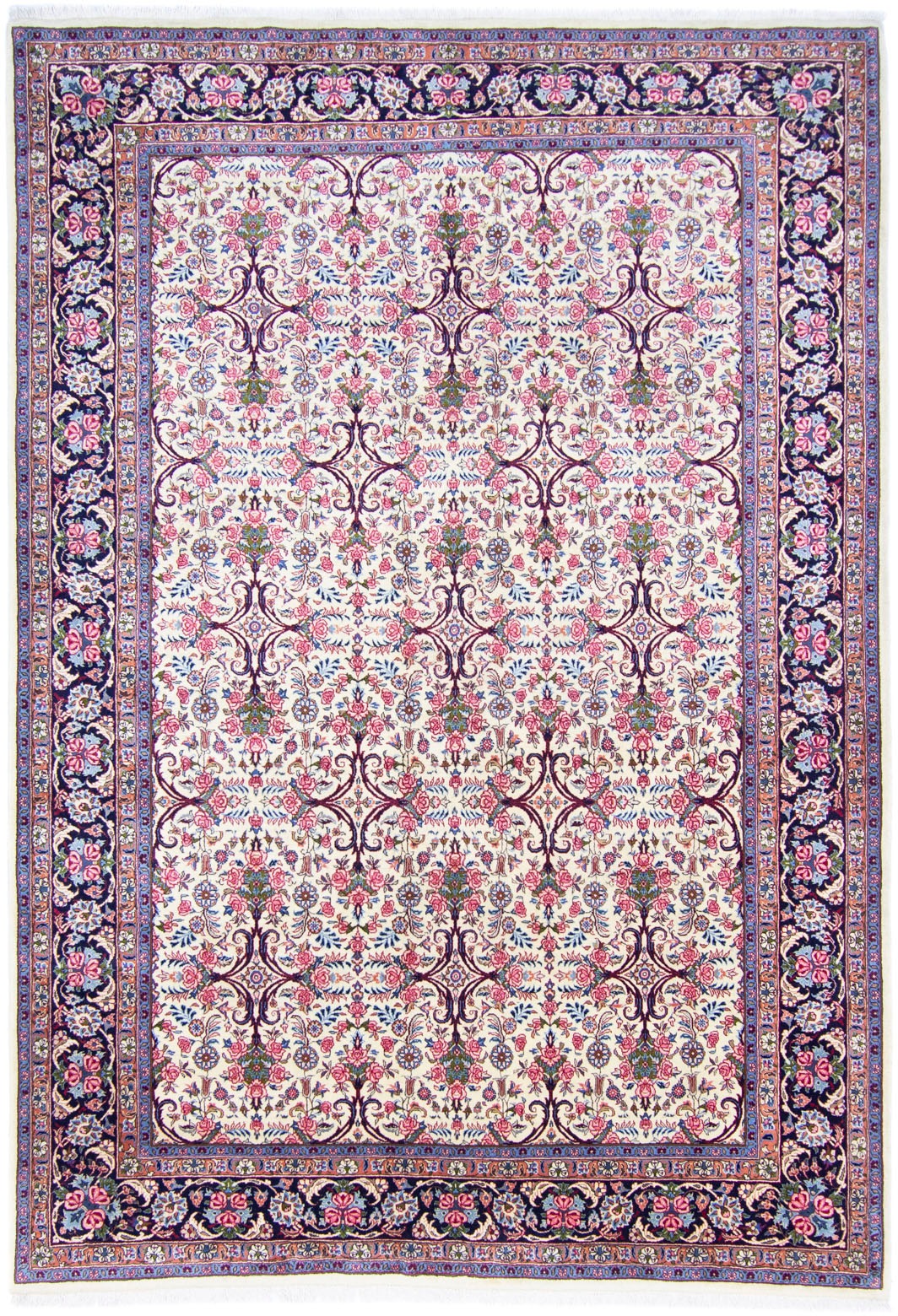 Image of morgenland Hochflor-Läufer »Täbriz 50 Raj Stark Gemustert Rosso scuro 227 x 76 cm«, rechteckig, 1 mm Höhe, Unikat mit Zertifikat bei Ackermann Versand Schweiz