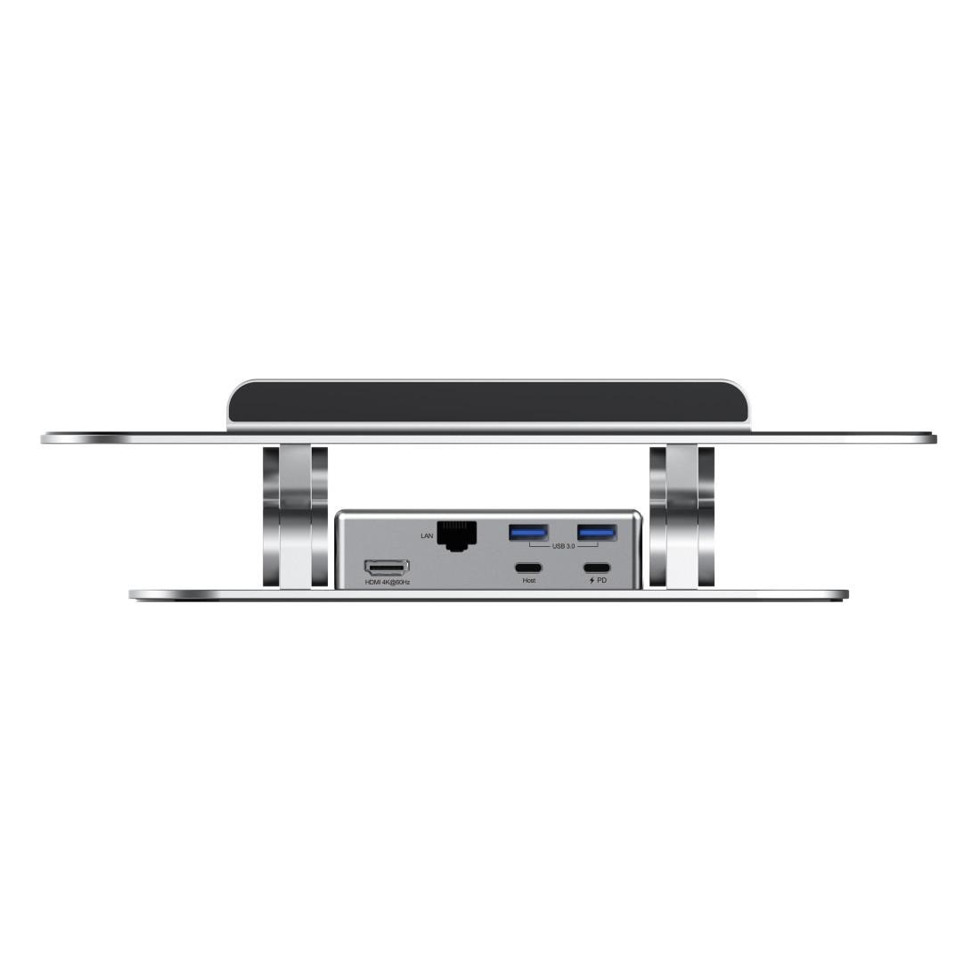 Rapoo Laptop-Ständer »Laptop-Ständer mit 5-in-1 USB-C Multiport Adapter«