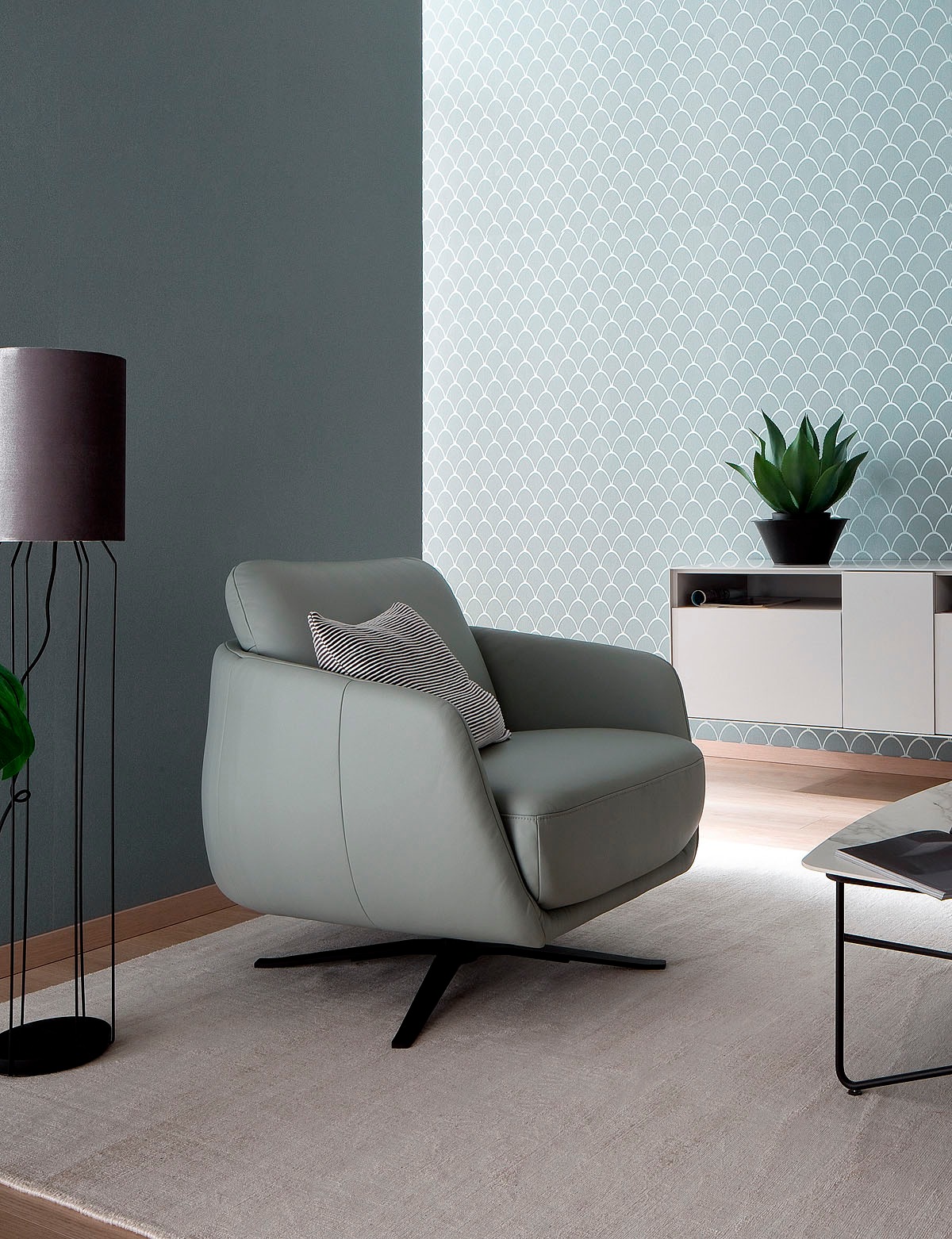 SCHÖNER WOHNEN-Kollektion Teppich »Alessa«, rechteckig, 5 mm Höhe, Viskose, Wohnzimmer