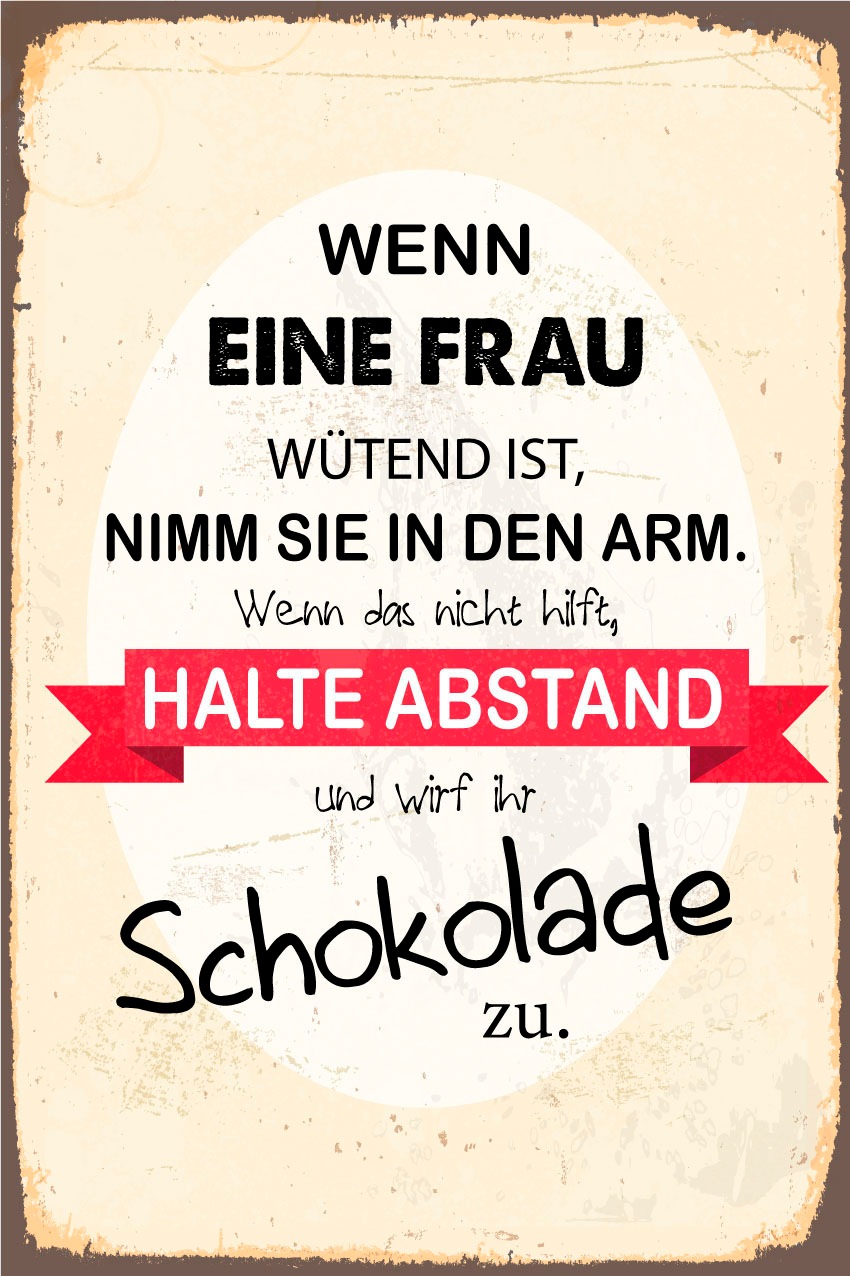 queence Tableau métallique »Schokolade« 1 cuis tlg. Stahlschilder