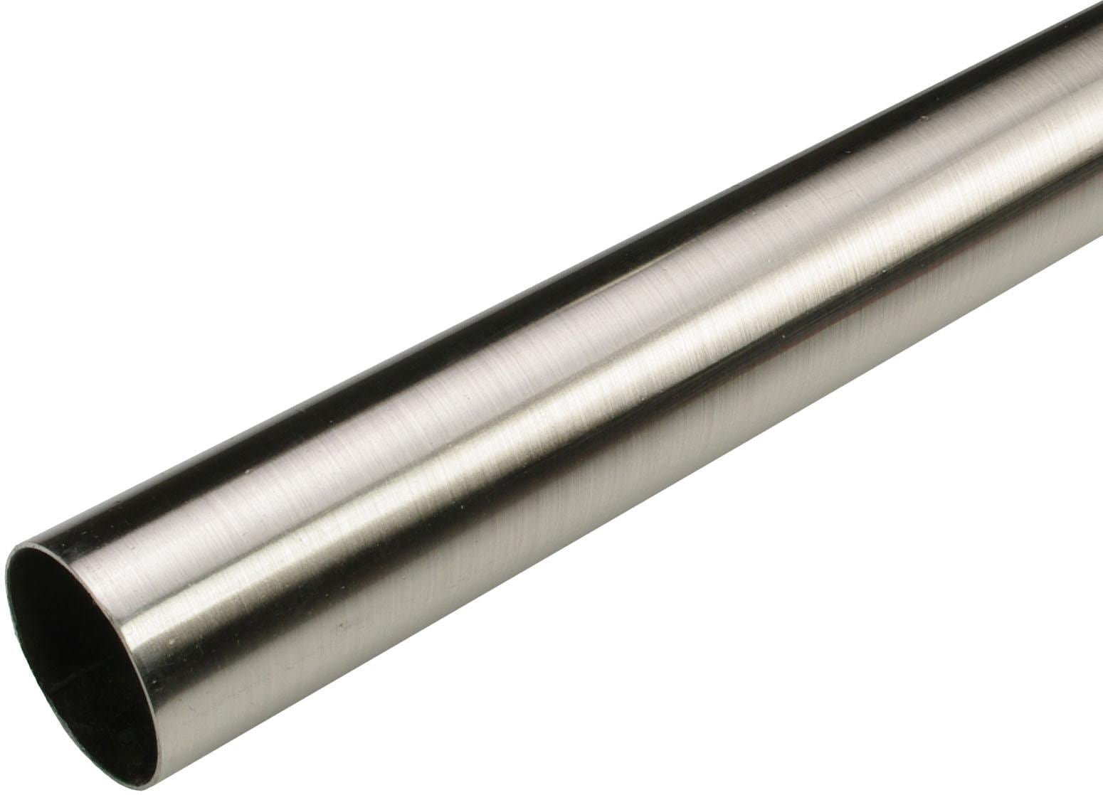 Liedeco Gardinenstange »Glaskugel edelstahl-optik«, 1 läufig-läufig, Fixmass
