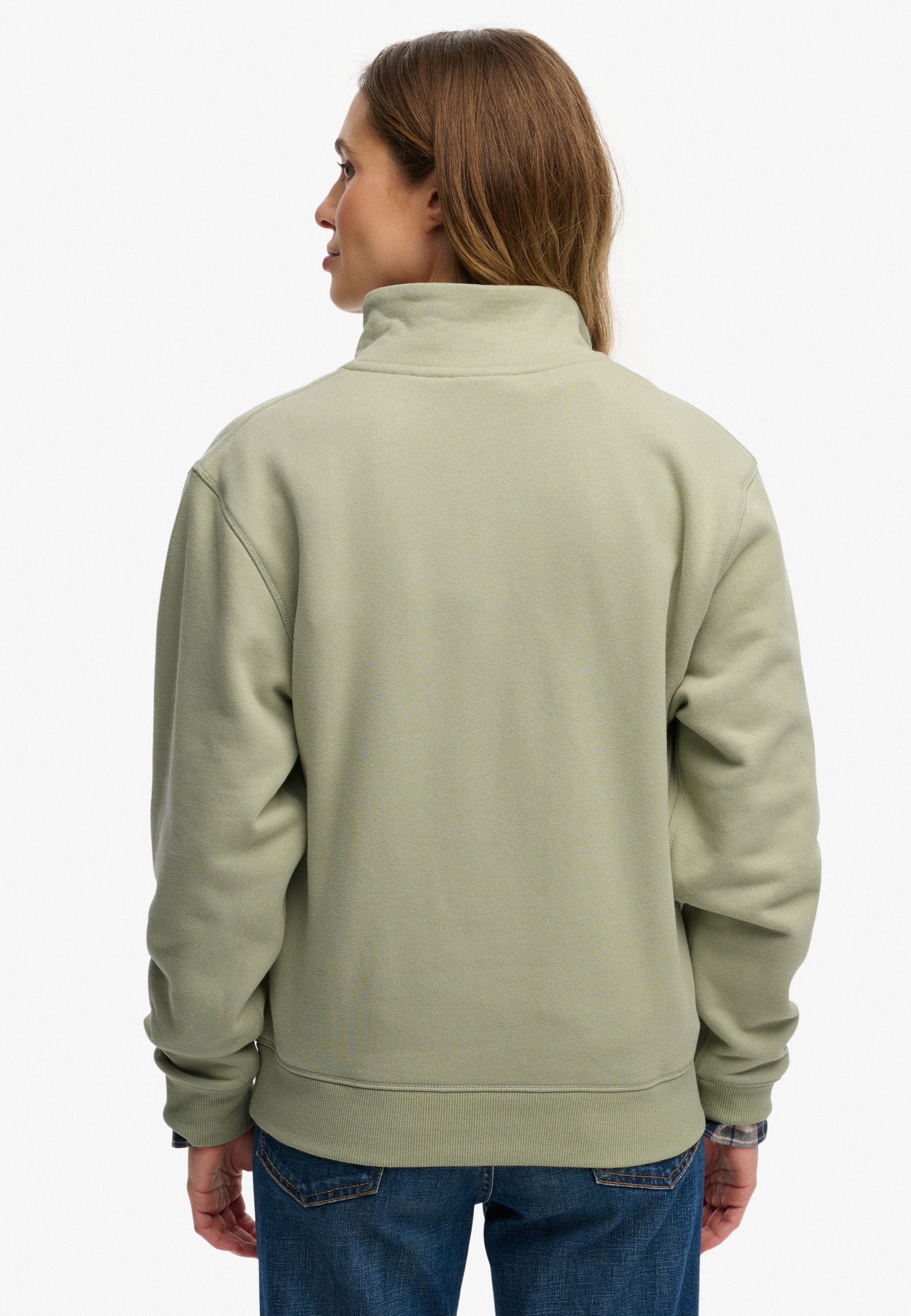 Superdry Sweatshirt »ESSENTIAL LOGO EMB HALF ZIP«
