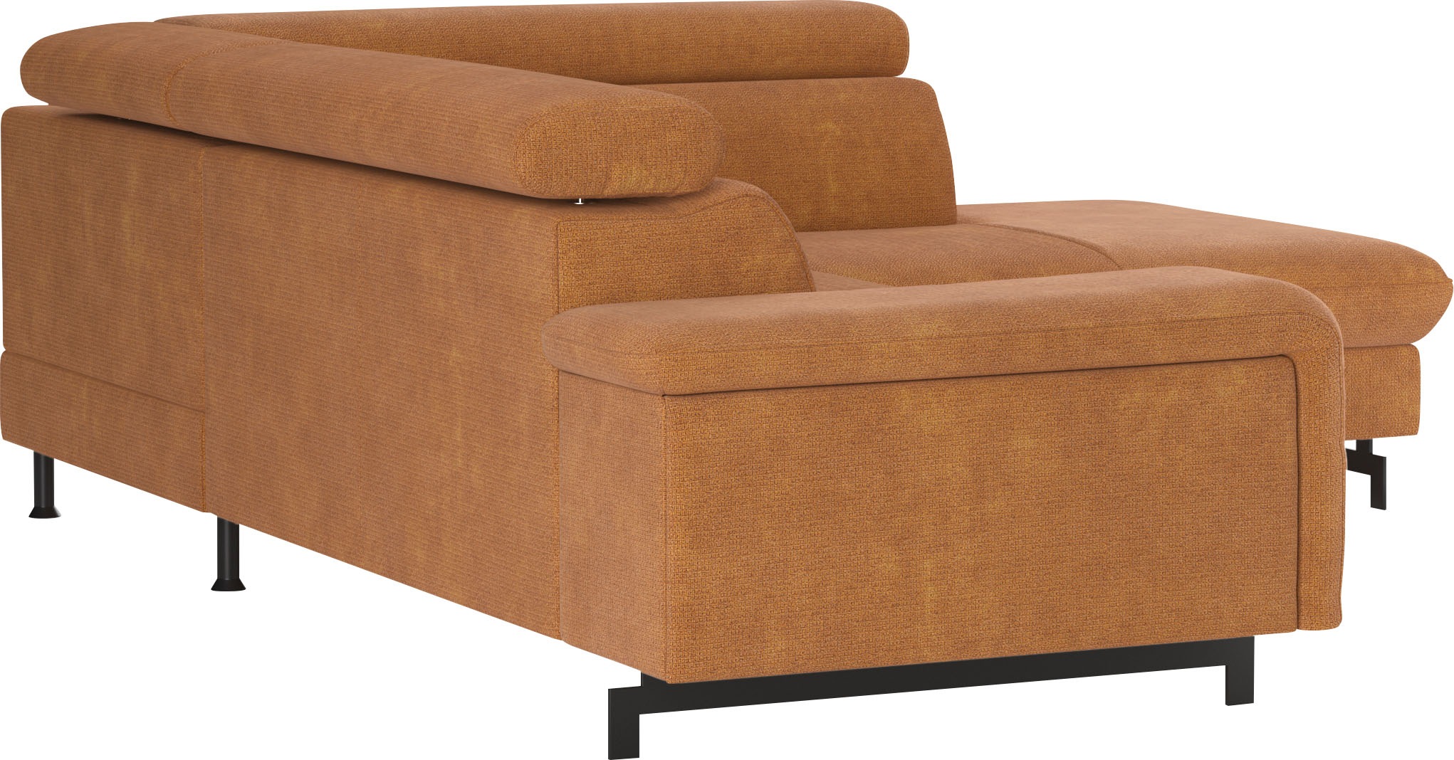 COTTA Canapé d'angle »Emma L-Form« mit Kopfteilverstellung, wahlweise mit Bettfunktion & Bettkasten