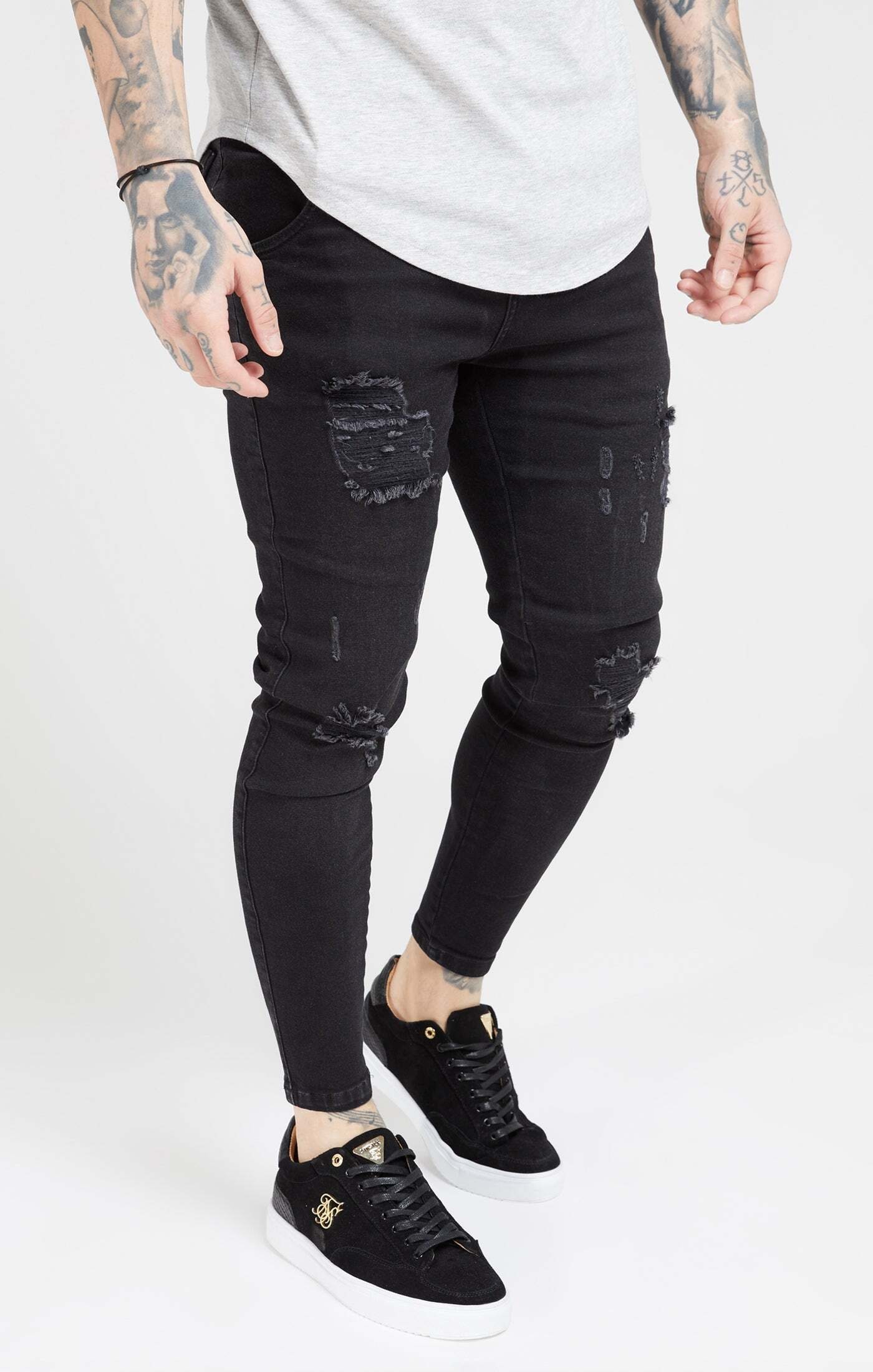 Siksilk Skinny-fit-Jeans »Siksilk Jeans Essential Distressed Skinny Jean«