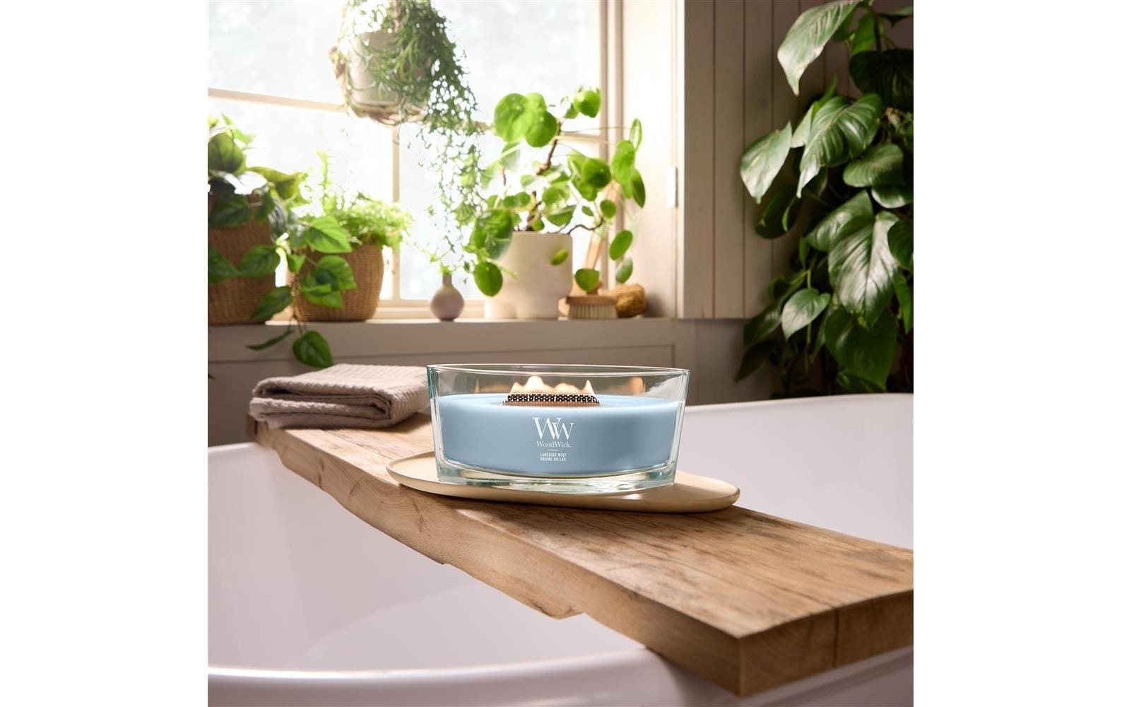 Woodwick Duftkerze "Lakeside Mist Ellipse"