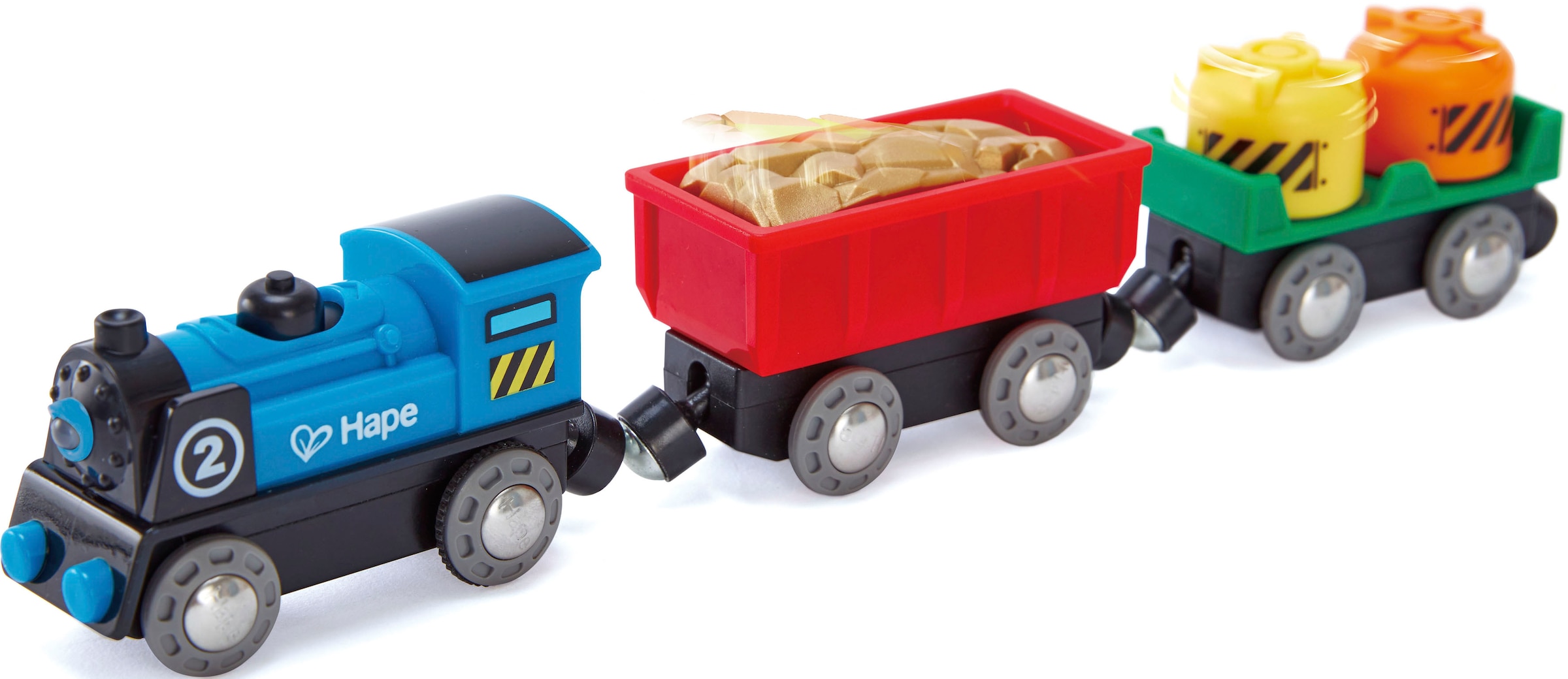 Image of Hape Spielzeug-Eisenbahn "Güterzug mit Batterieantrieb"