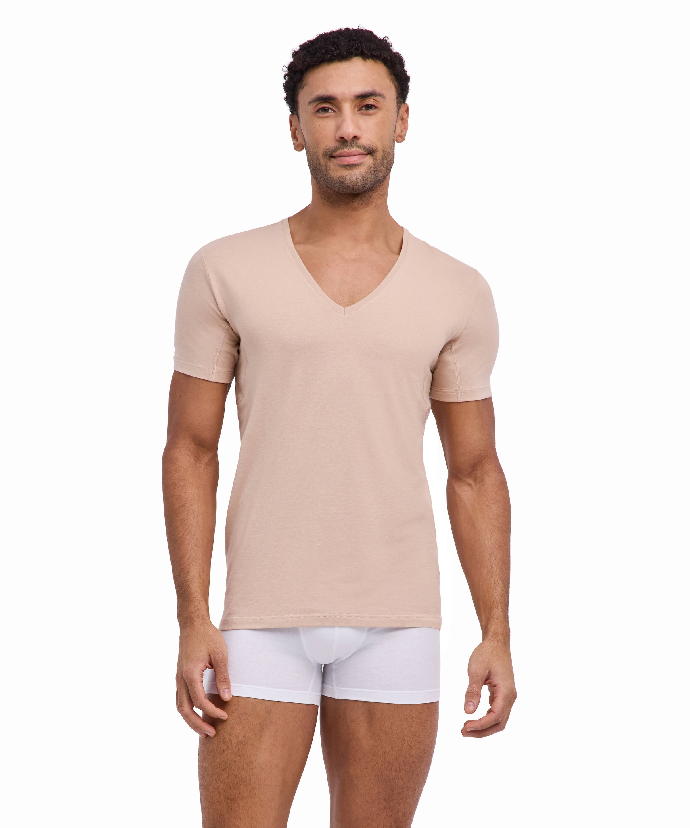 FALKE T-shirt »Daily Climate Control« col en V profond, manches courtes, mélange coton