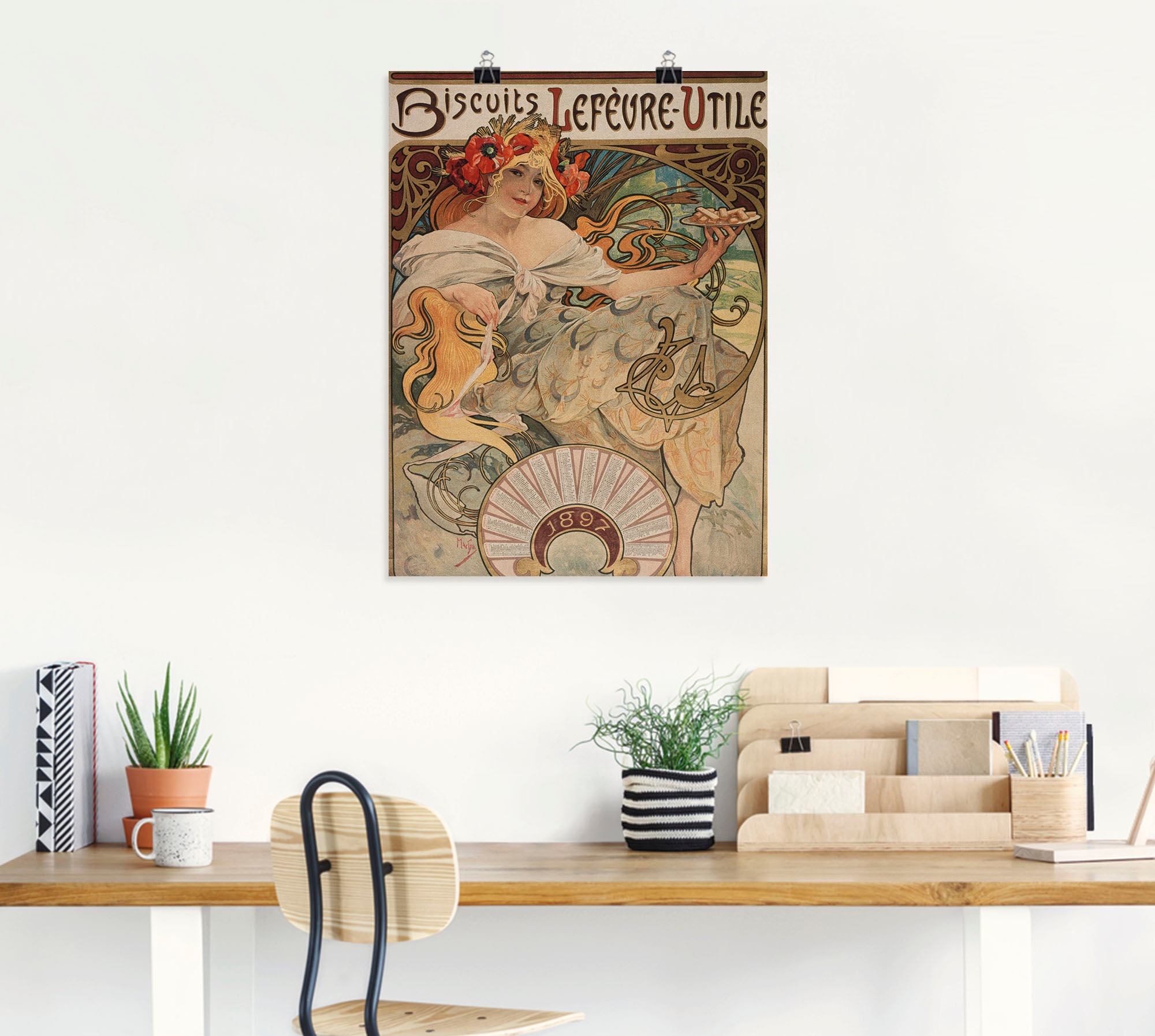 Artland Kunstdruck »Kalenderillustration für Lefèvre-Utile«, Magazincover, (1 St.), als Alubild, Leinwandbild, Wandaufkleber oder Poster in versch. Grössen