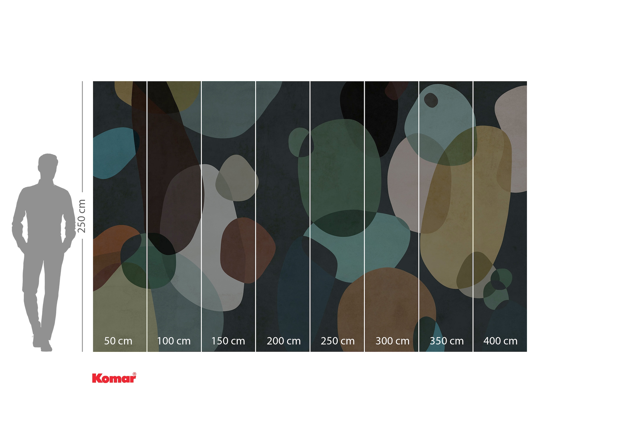 Komar Fototapete »Komar Vlies Fototapete - Form Symbiotic - Grösse 400 x 250 cm« bedruckt glatt