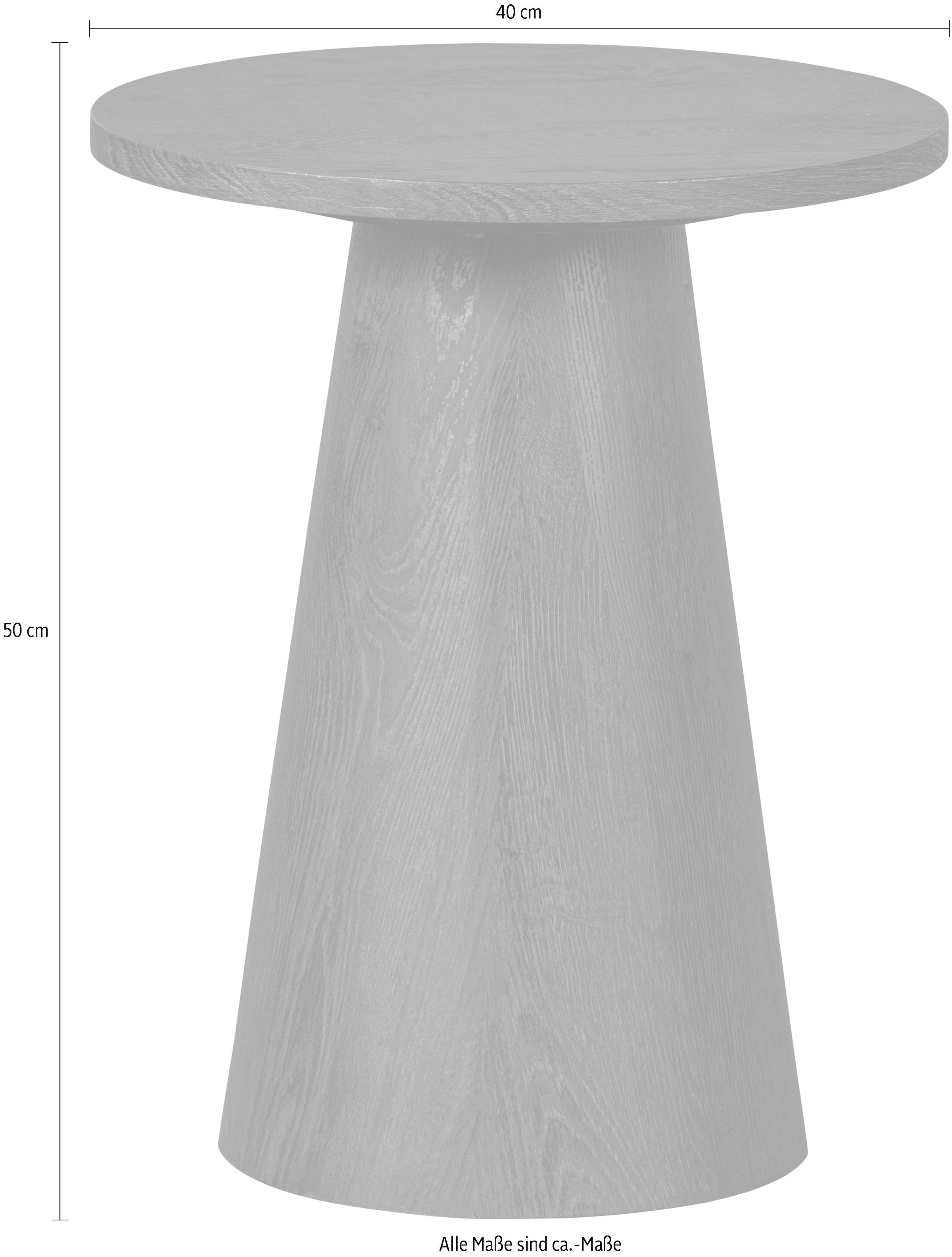WOOOD Table basse »Venlo« Table d’appoint, forme ronde, H 50 cm x Ø 40 cm