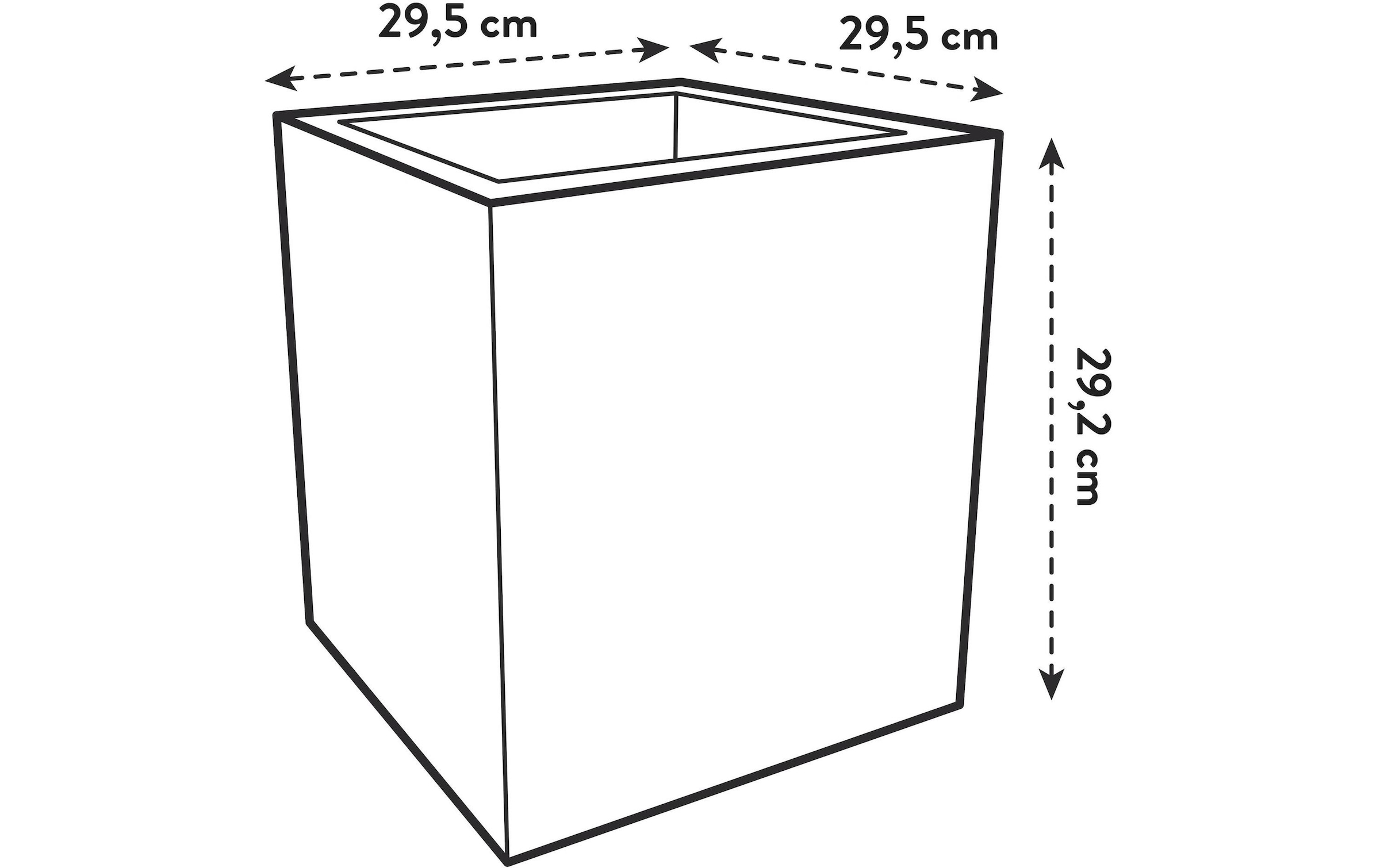 Elho Blumentopf »Next Quadrat 30 cm«