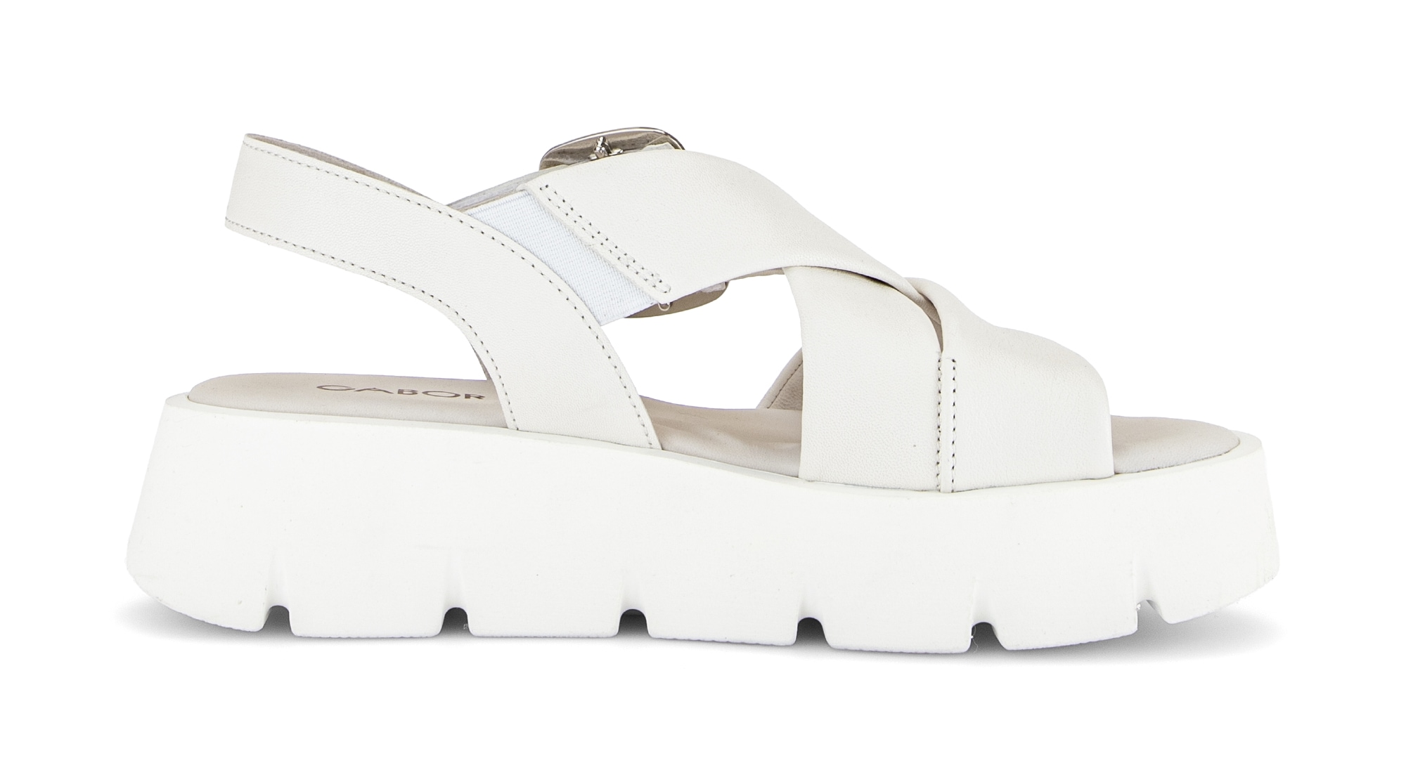 Gabor Keilsandalette  , Plateau, Sommerschuh, Riemchensandale mit Kreuzbandage