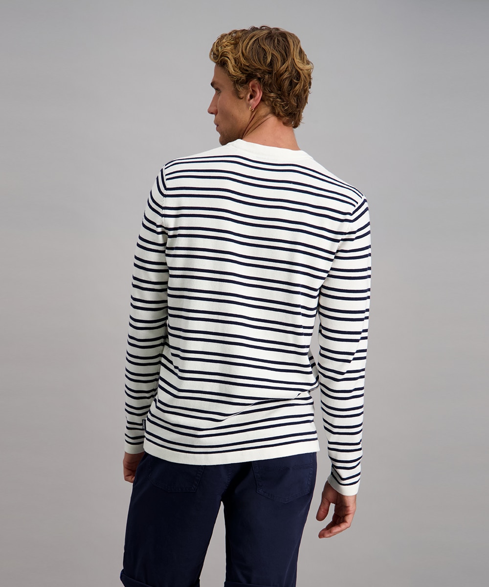 Pioneer Authentic Jeans Strickpullover in Streifen-Optik