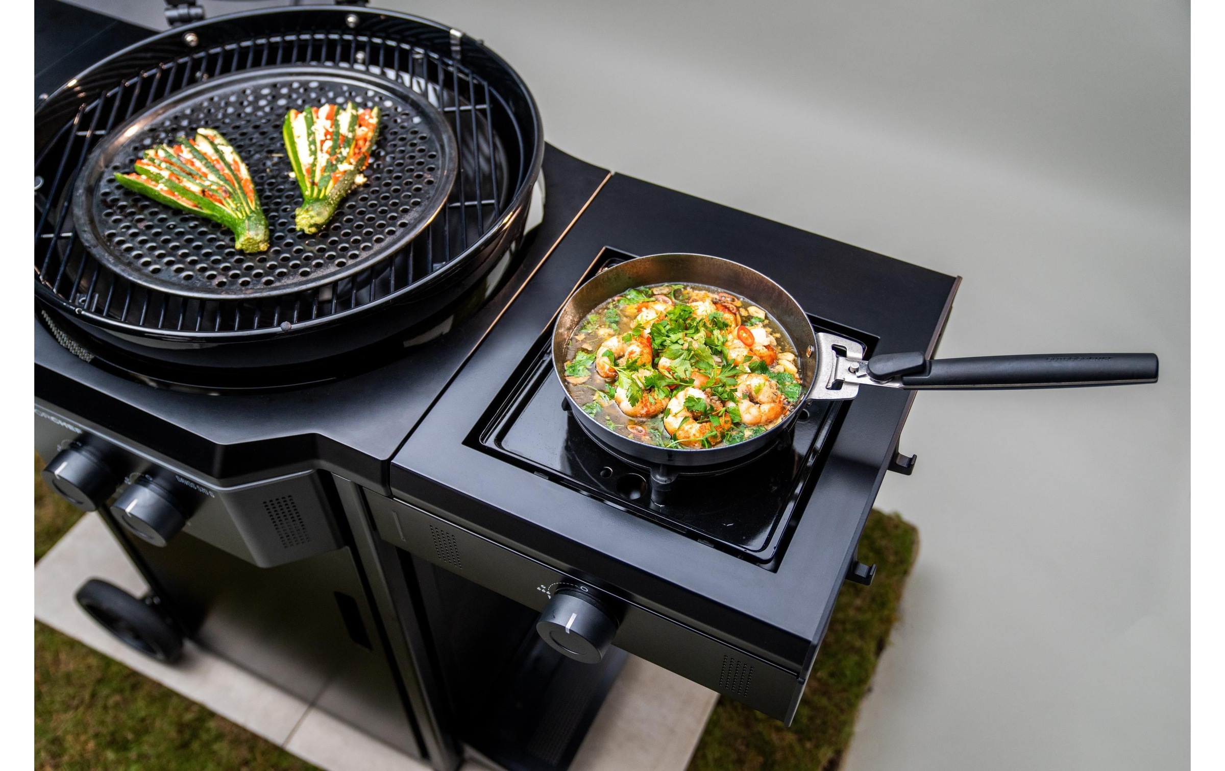 OUTDOORCHEF Grillpfanne »Karbonstahl, Ø 24 cm«, Edelstahl