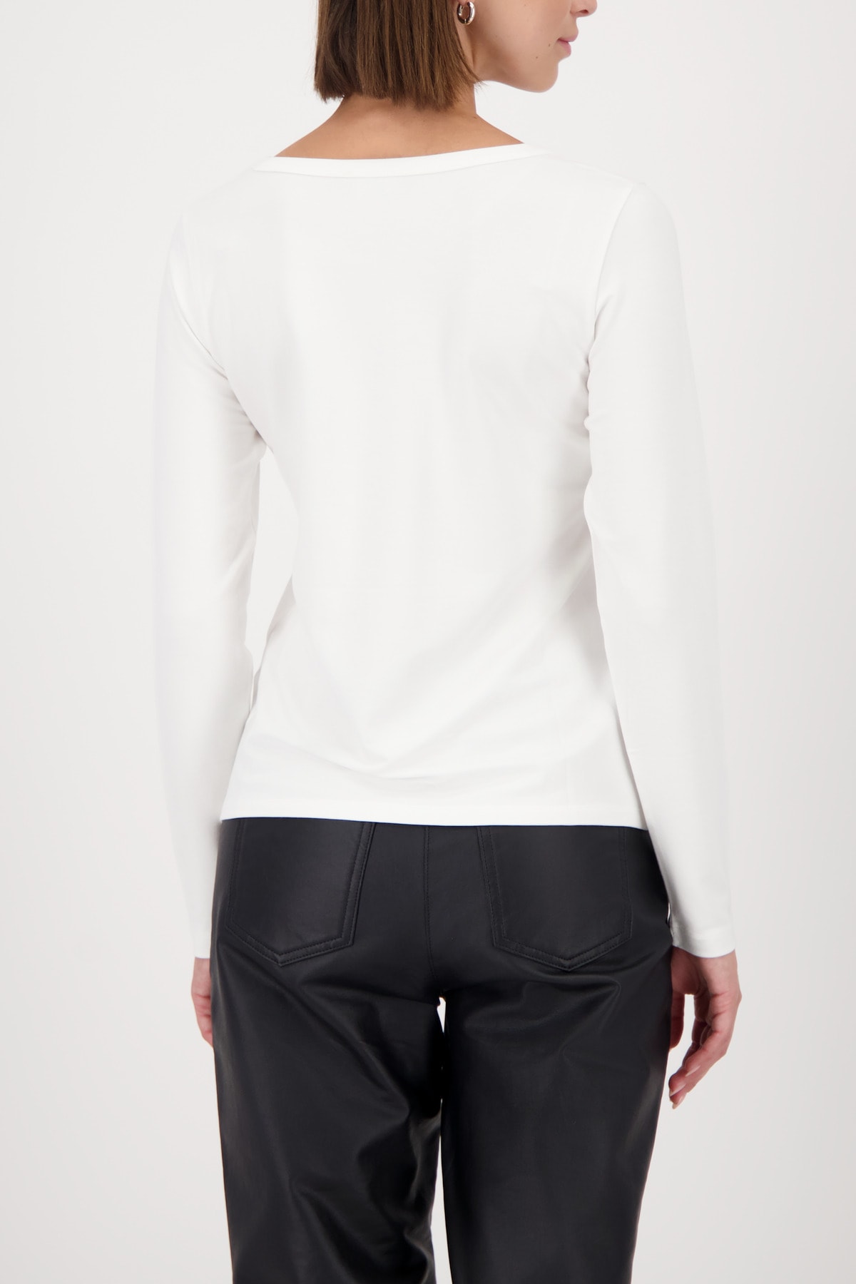 Monari Langarmshirt Regular fit mit Rundhalsausschnitt