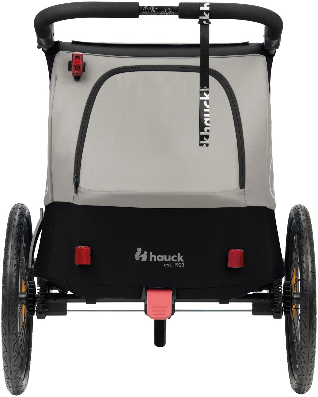 Hauck Fahrradkinderanhänger »2in1 Bike Trailer und Buggy Dryk Duo Plus, black« für 2 Kinder; inklusive Deichsel