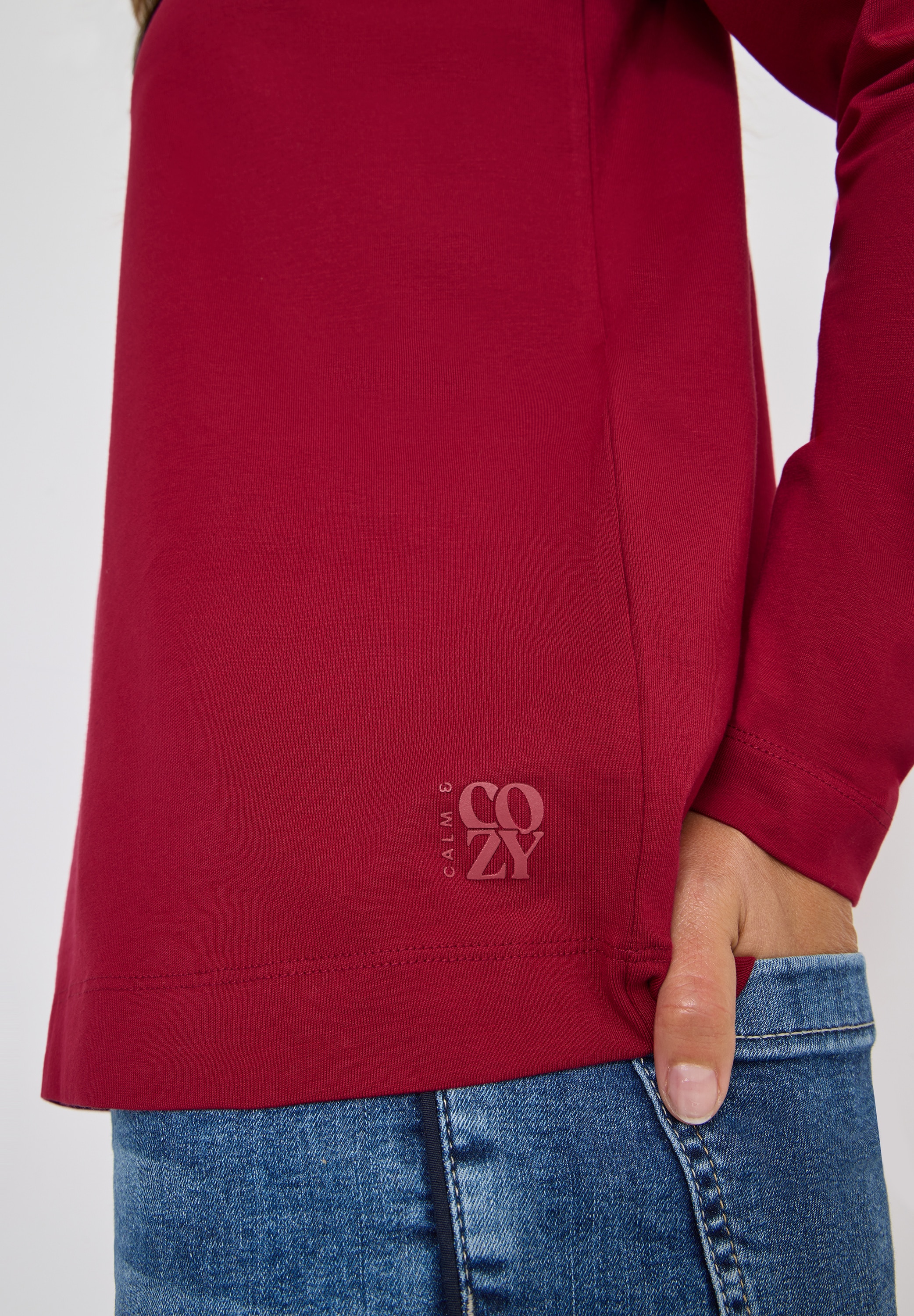 Cecil T-shirt à manches longues im Tunika-Look