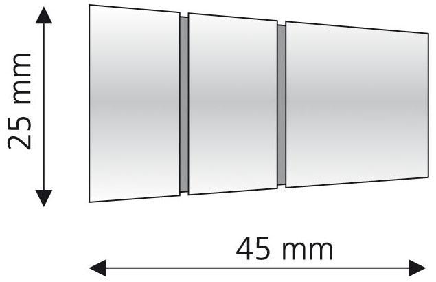 Liedeco Gardinenstangen-Endstück »Concav«, (Set, 2 St.), für Gardinenstangen Ø 16 mm