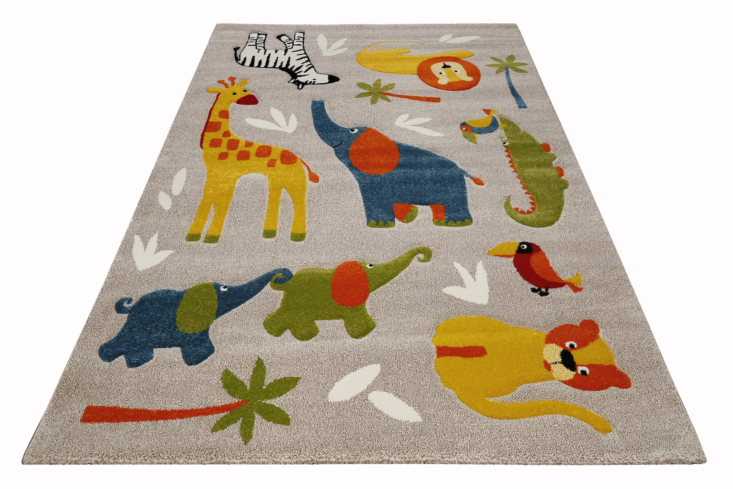 Image of SMART KIDS Kinderteppich "Benny & Friends" rechteckig 10 mm Höhe Moderner Spielteppich, strapazierfähig, pflegeleicht, Konturenschnitt