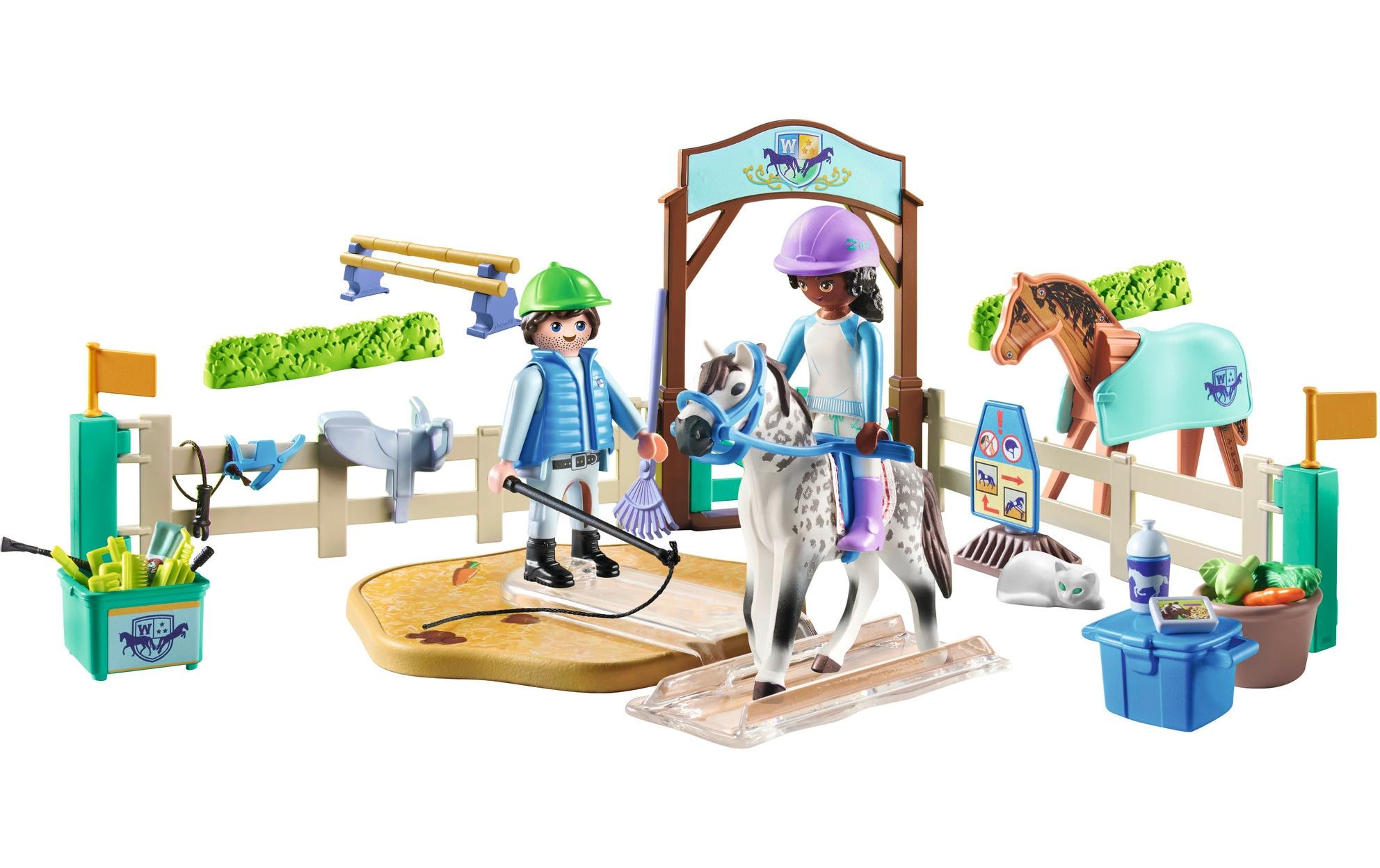 Playmobil® Spielbausteine »Horses of Waterfall Moderne Reitschule 71637«, (67 St.)