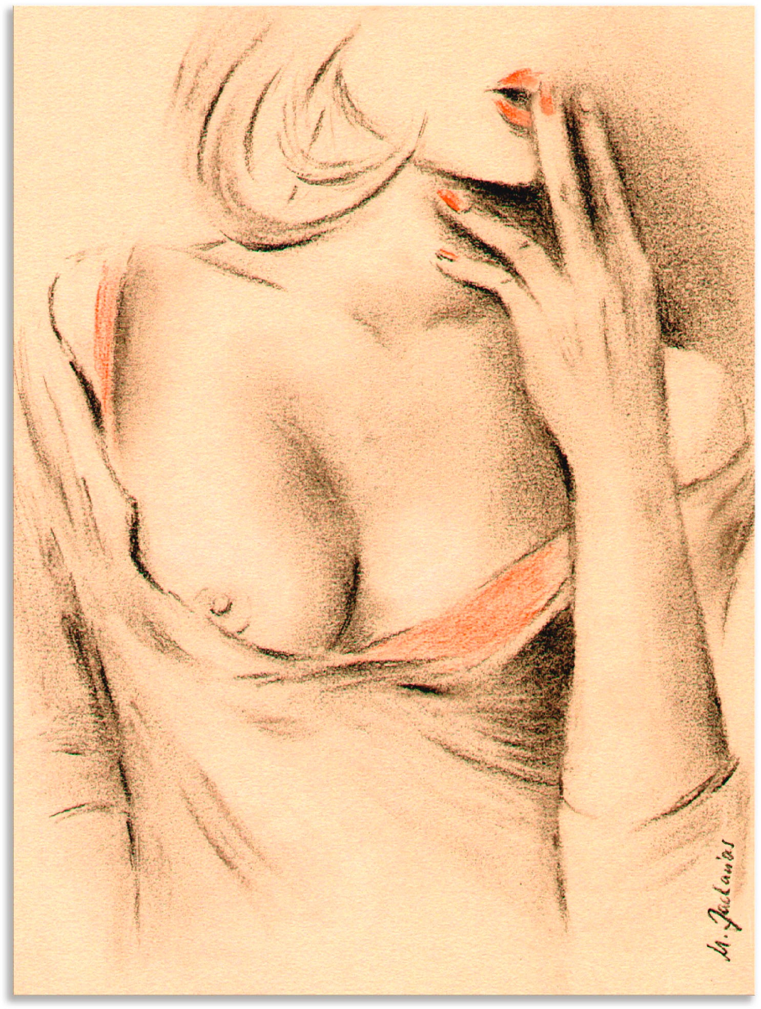 Image of Artland Wandbild »Aphrodite der Moderne«, Frau, (1 St.), in vielen Grössen & Produktarten - Alubild / Outdoorbild für den Aussenbereich, Leinwandbild, Poster, Wandaufkleber / Wandtattoo auch für Badezimmer geeignet bei Ackermann Versand Schweiz