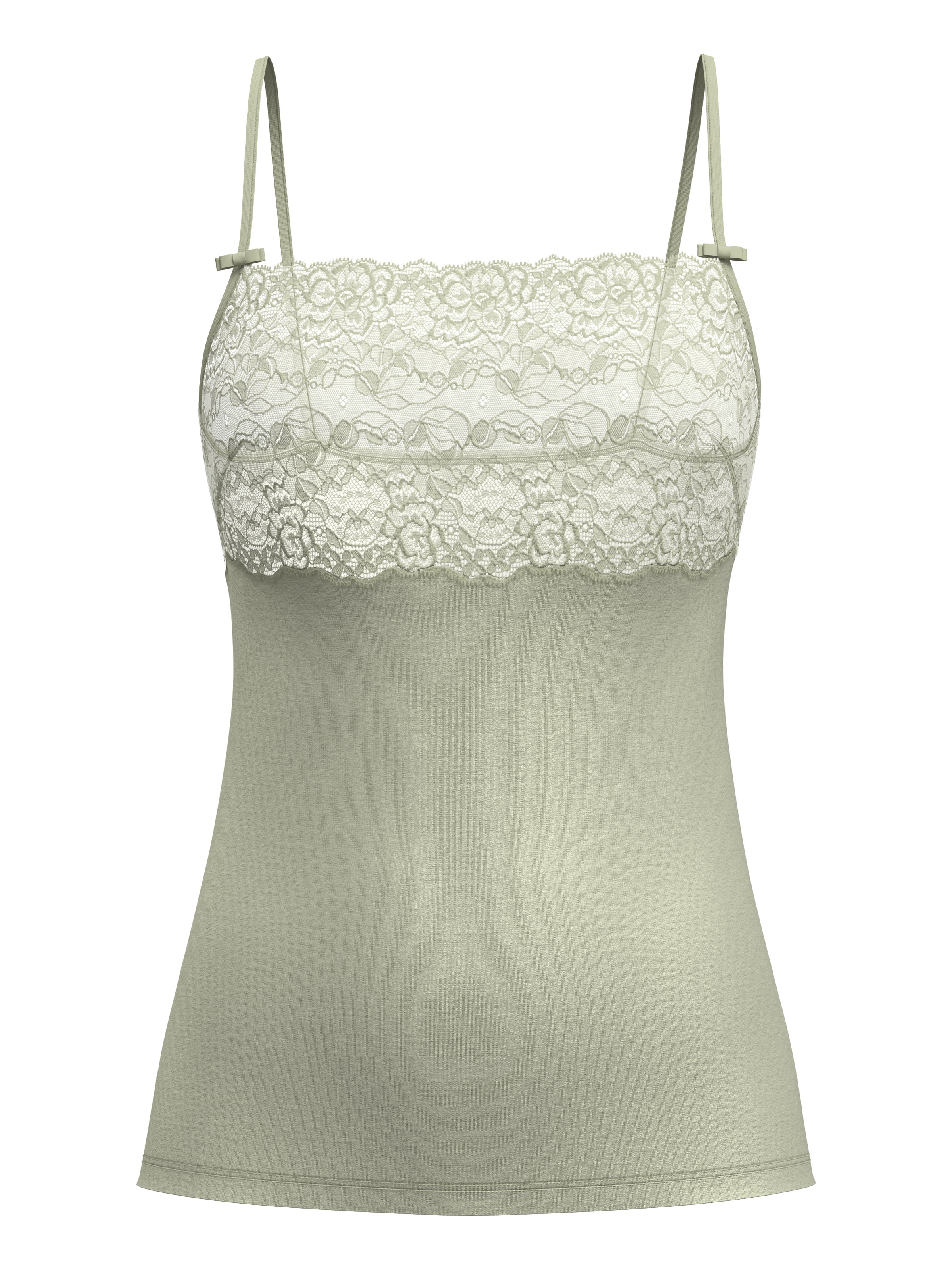 CALIDA Top à bretelles spaghetti »Sensual Secrets« semitransparente Spitze, Viskose-Mix, Single Jersey, elastisch, weich